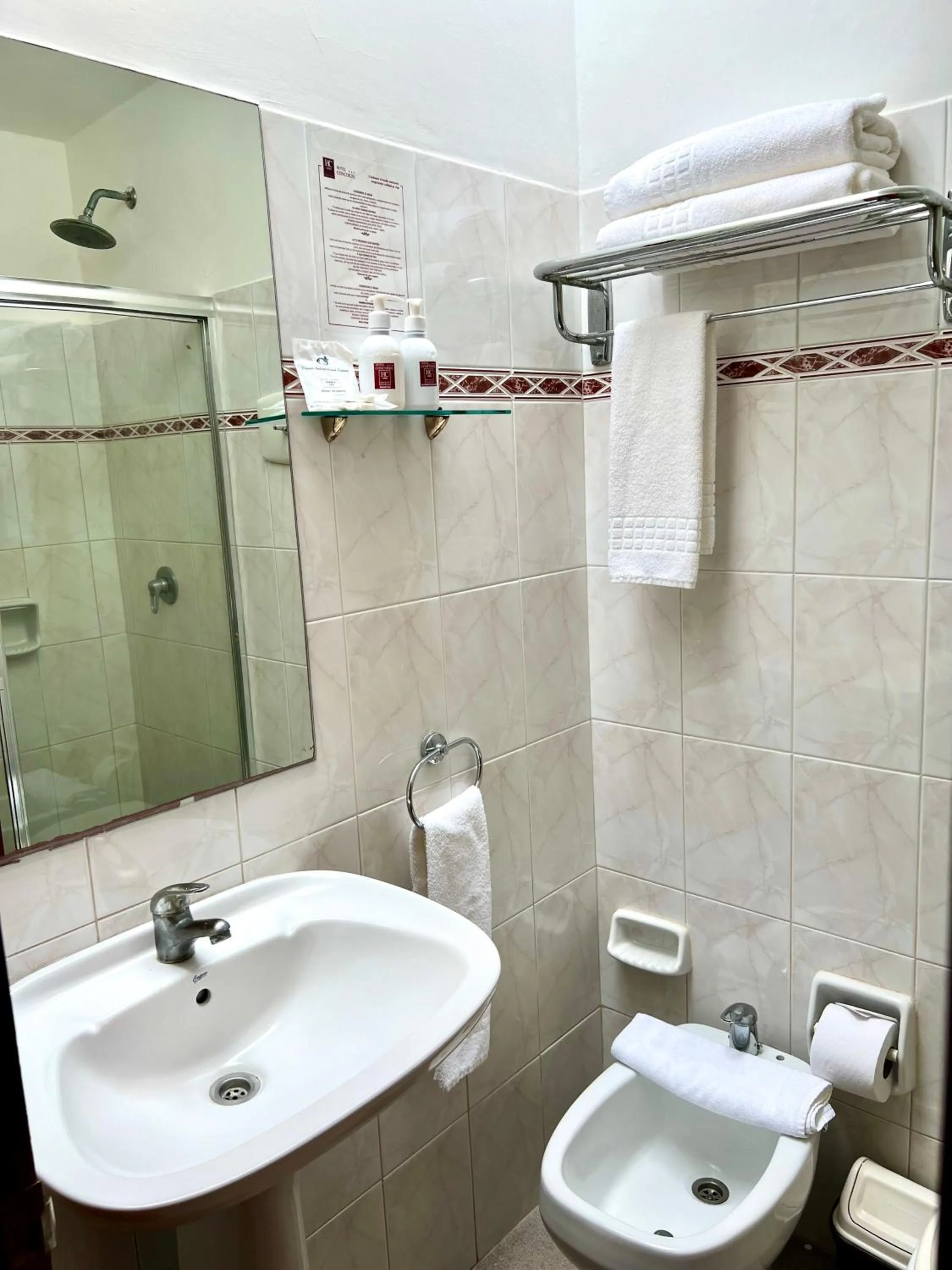 Bathroom in Hotel Concorde