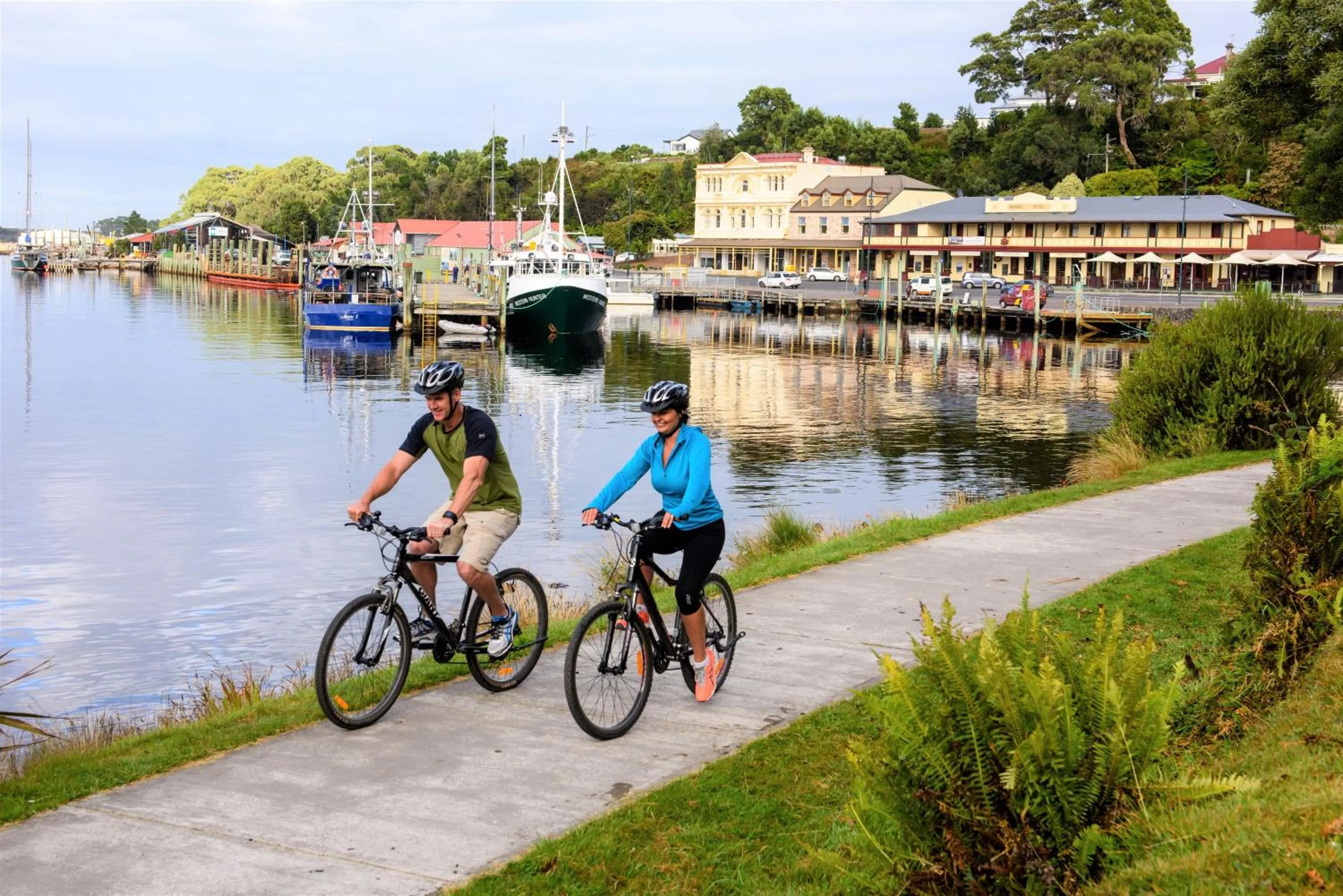 Cycling in Strahan Village