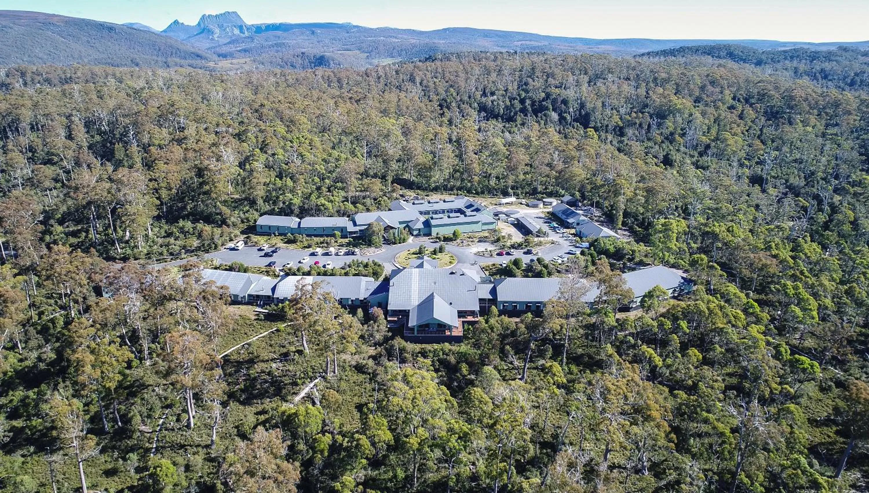 Bird's eye view in Cradle Mountain Hotel