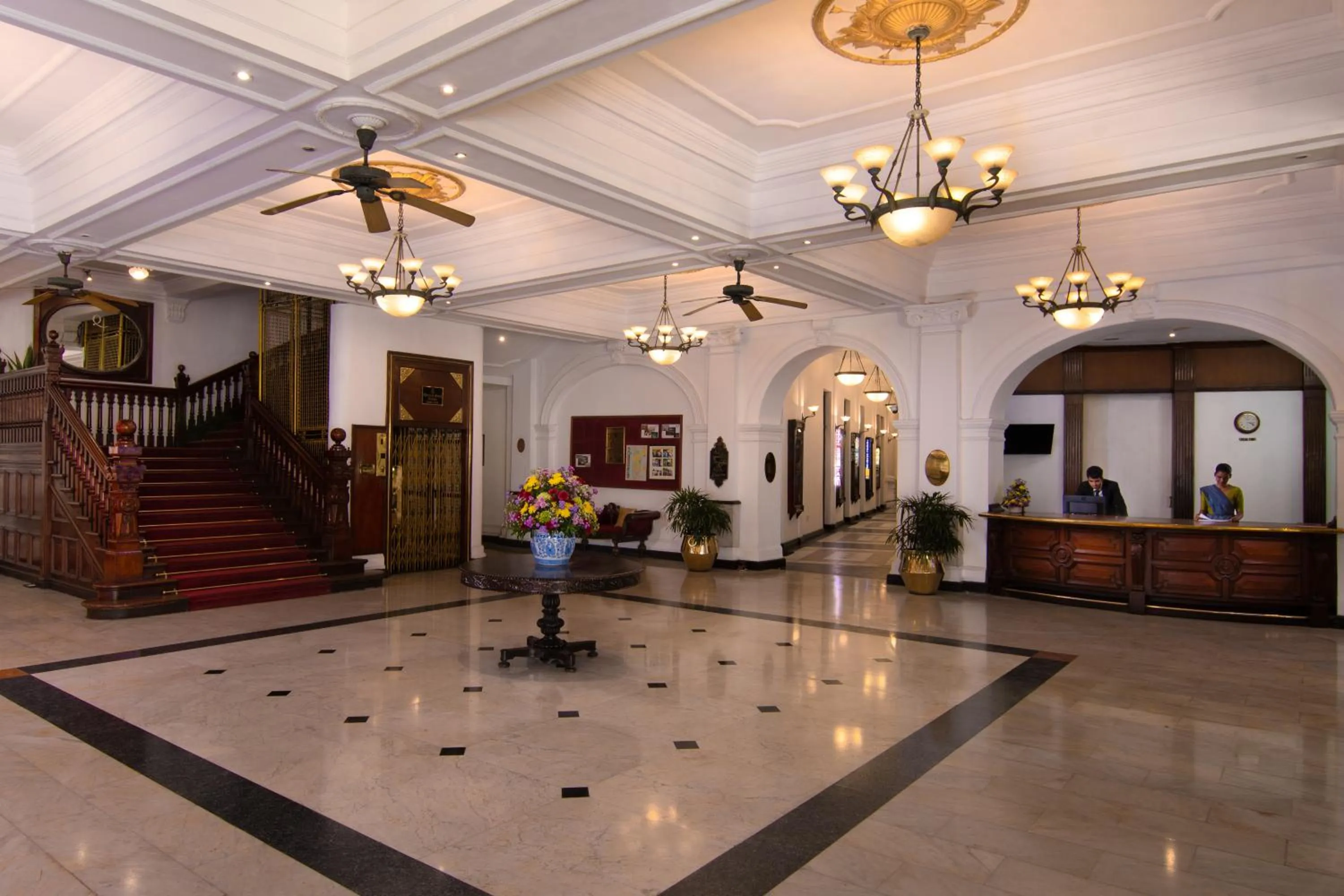 Lobby or reception in Queen's Hotel Kandy - 160 Years of Heritage & Luxury