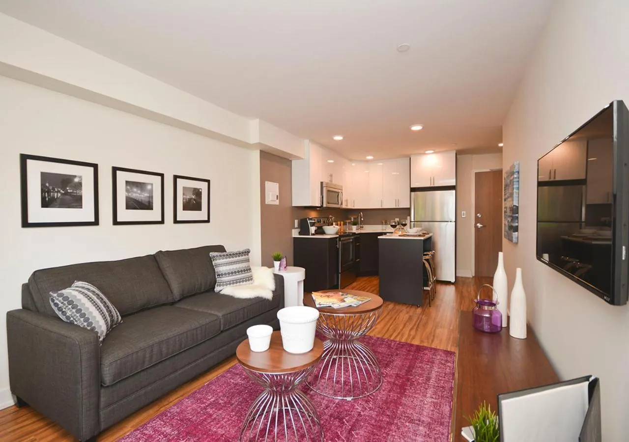 Living room in LIV Extended Stay