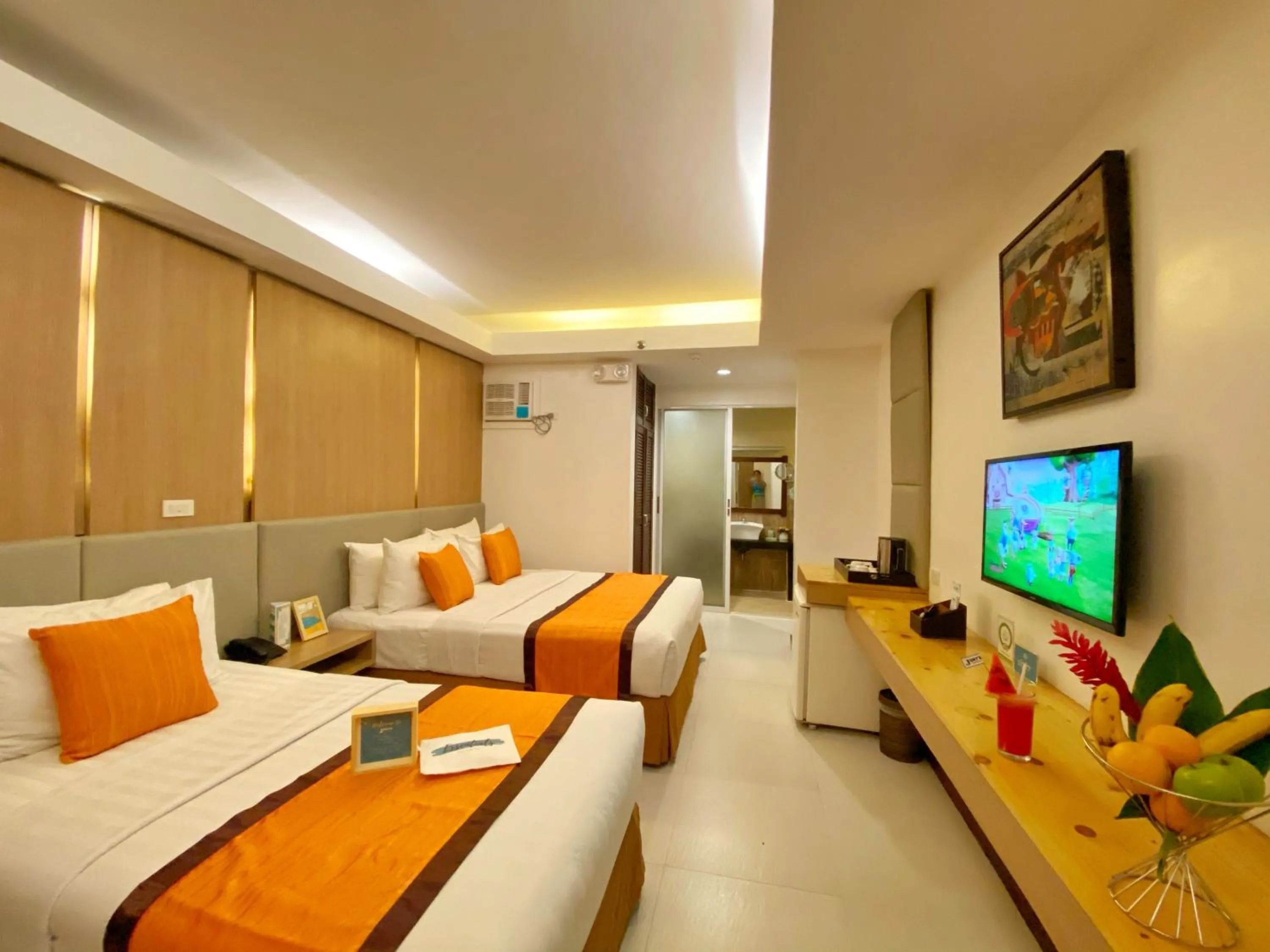 Bed in Jony's Beach Resort