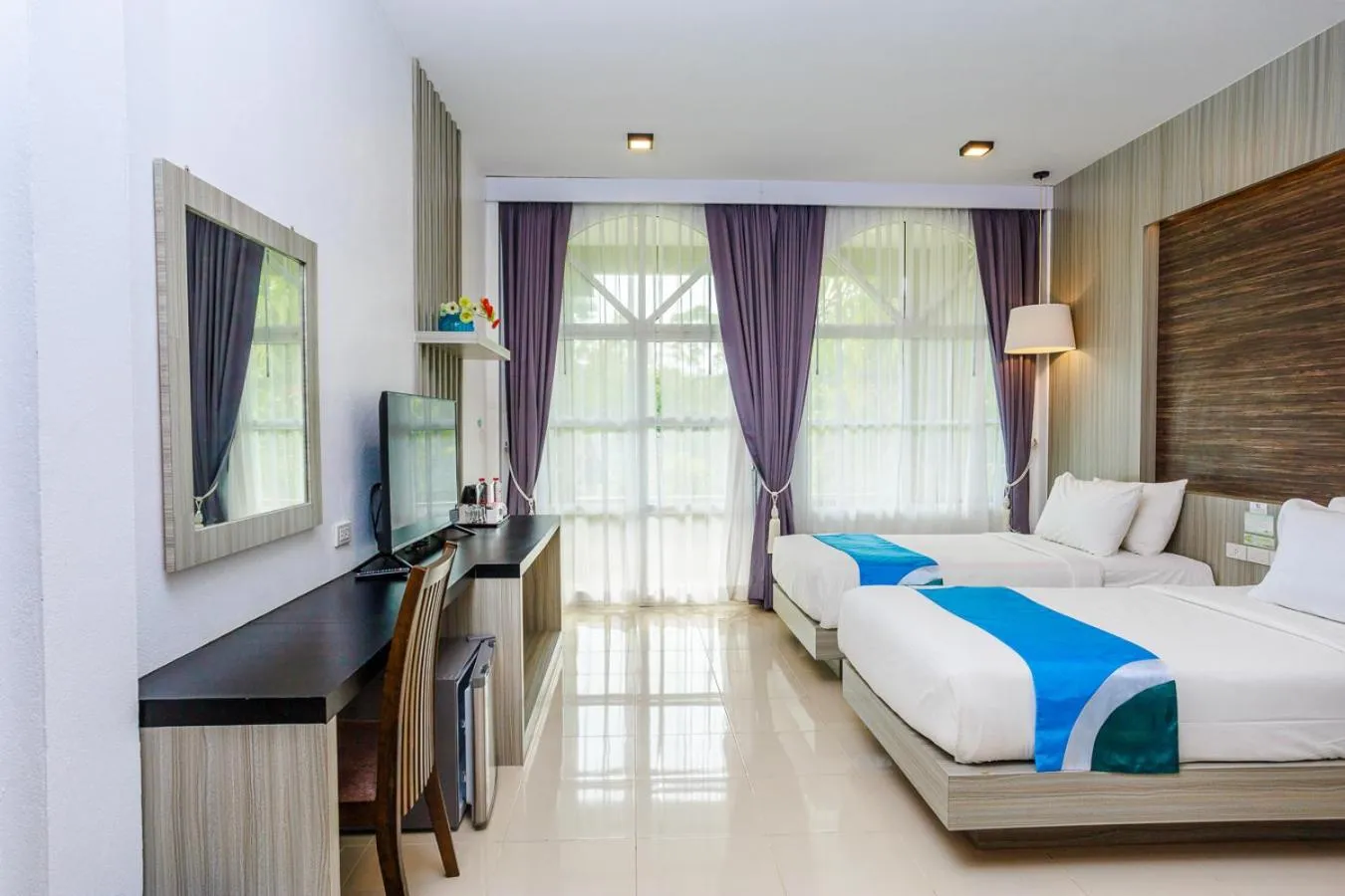 Property building, Bed in Ao Nang Baan Suan Resort