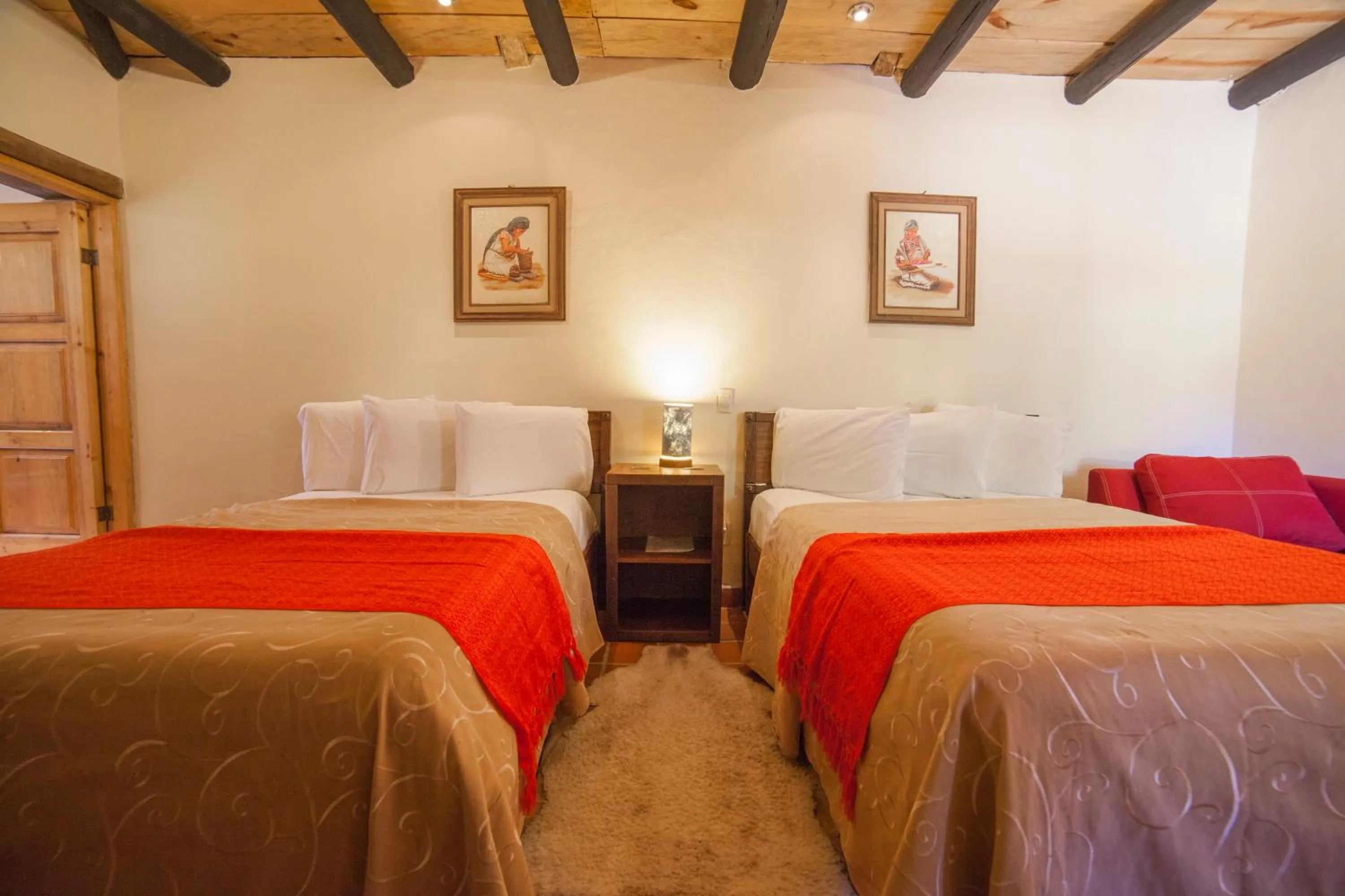 Bed in Hotel Adobe y Teja