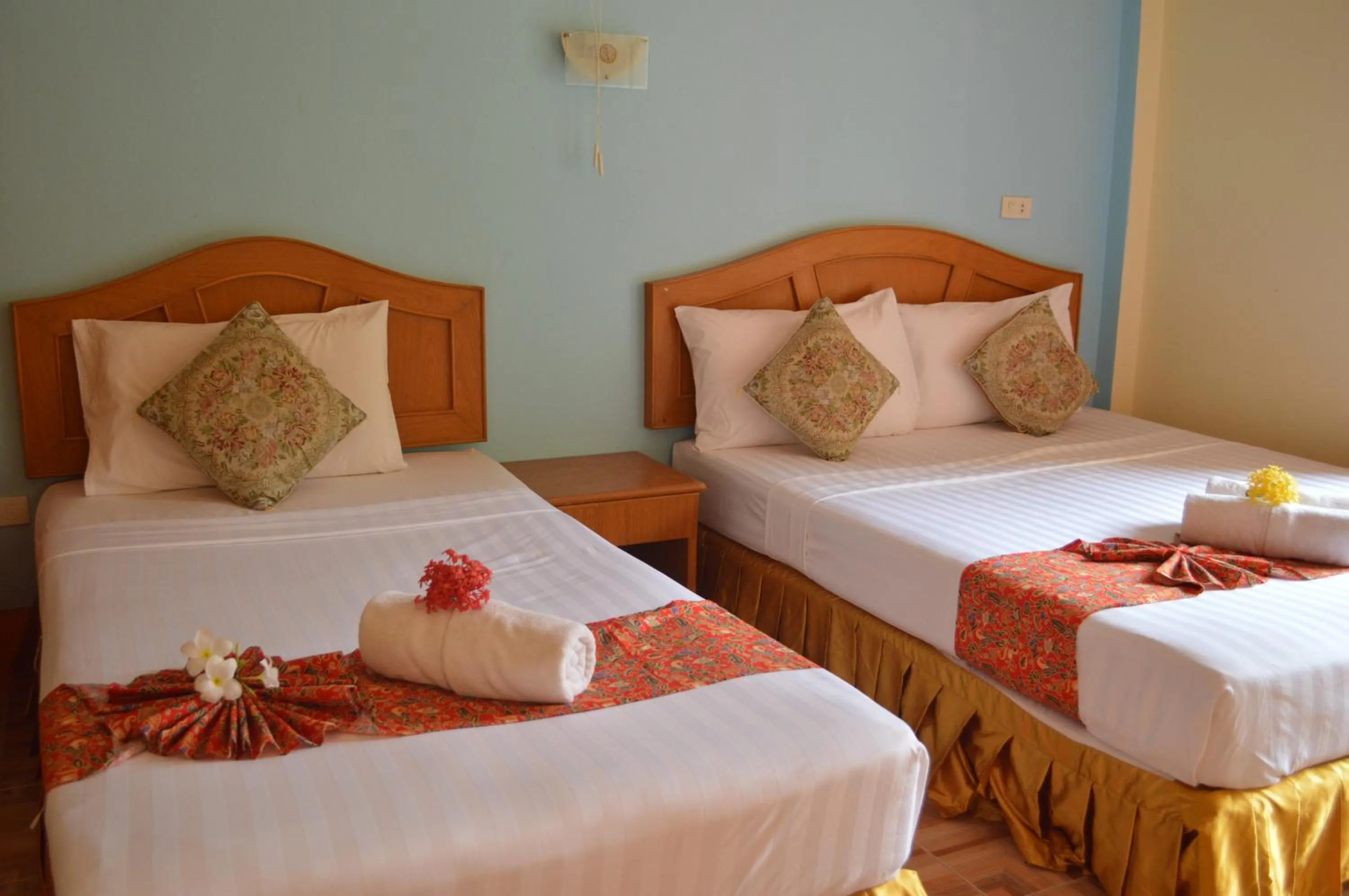 Bed in Rim Khao Resort