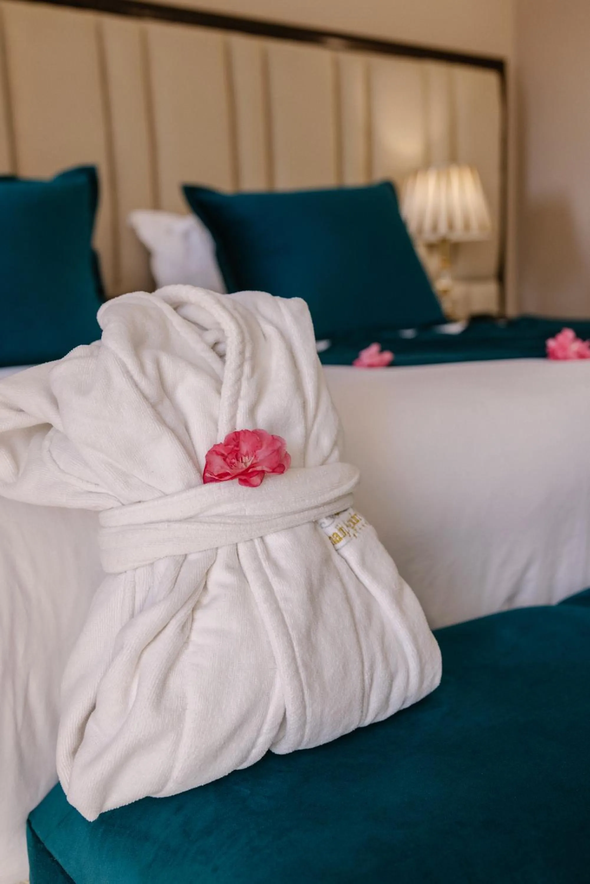 Decorative detail, Bed in Hotel Prestige Agadir