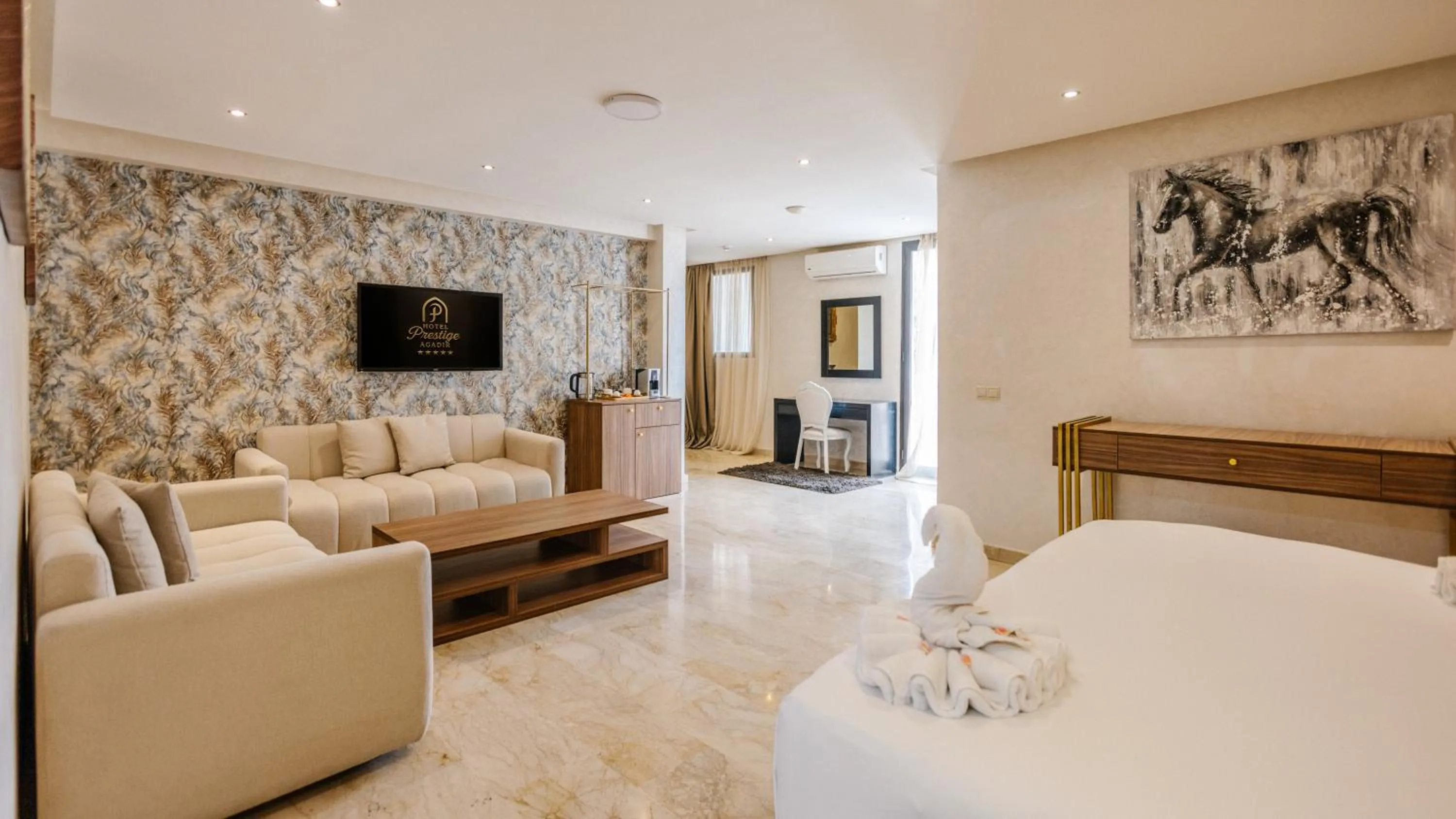 TV and multimedia, Bed in Hotel Prestige Agadir