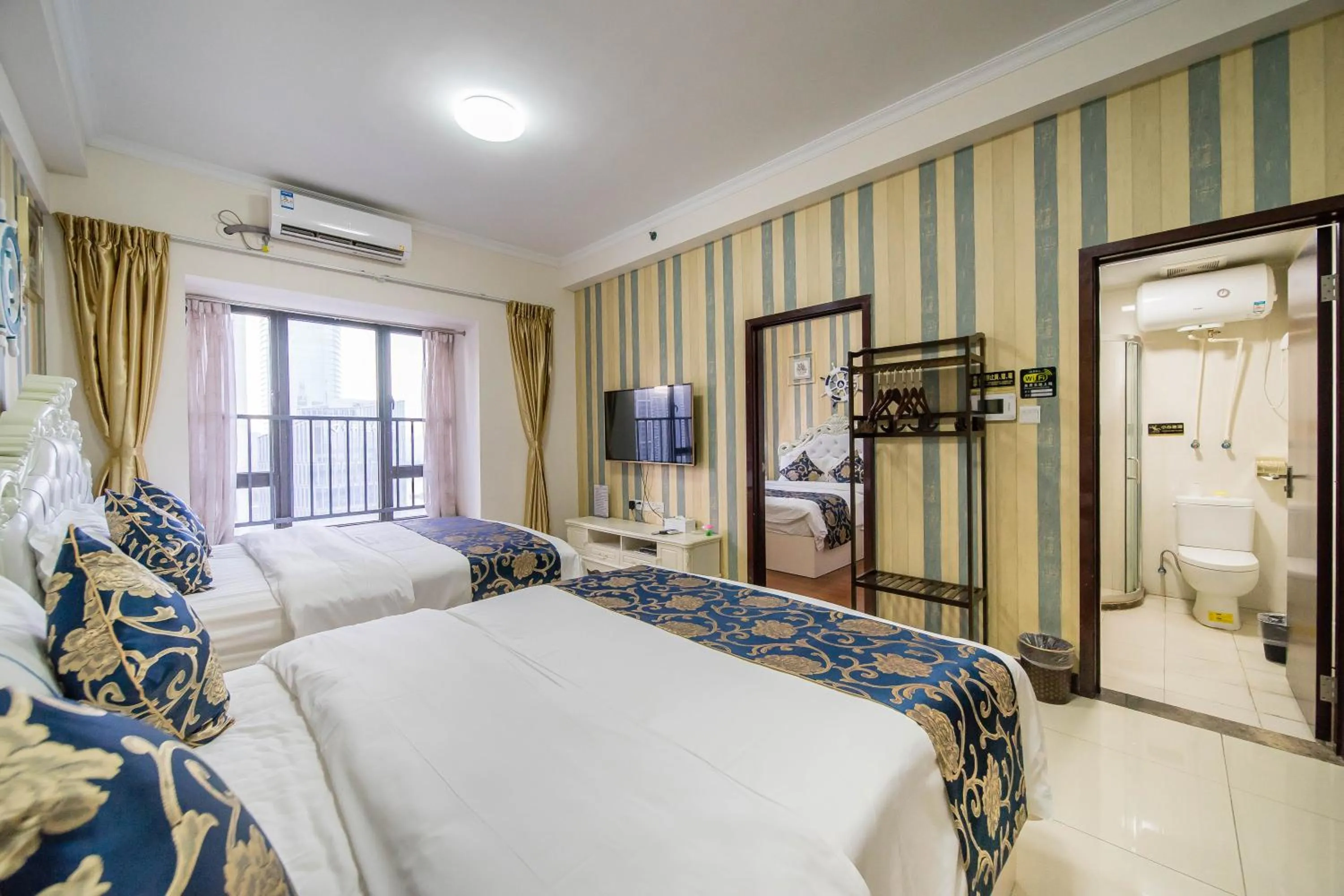 Bed in Xing Yu Legend Service Apartment Canton Fair Branch