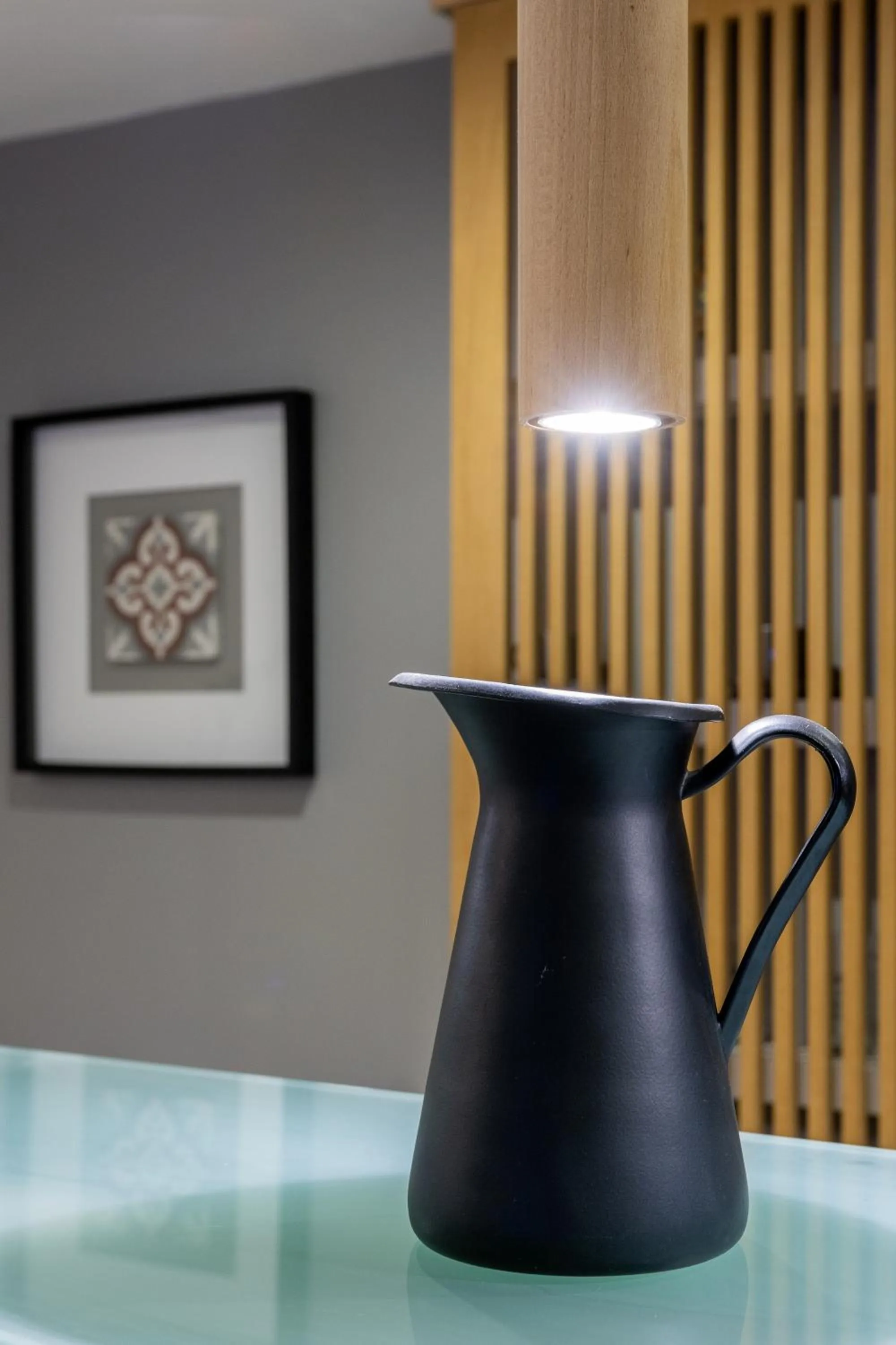 Decorative detail in Icarus Apartments