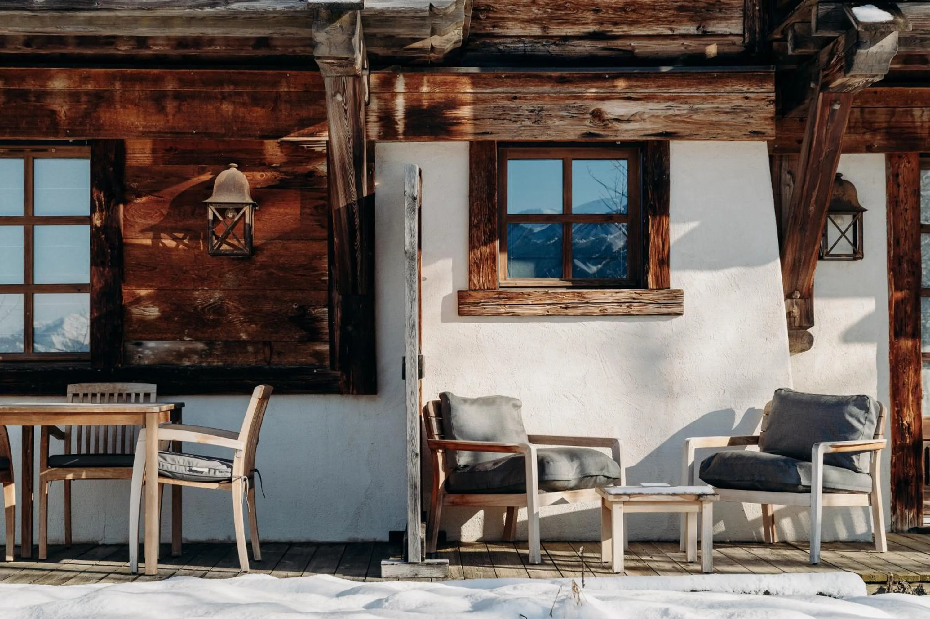 Patio in Les Chalets du Mont d'Arbois & Spa, Megève