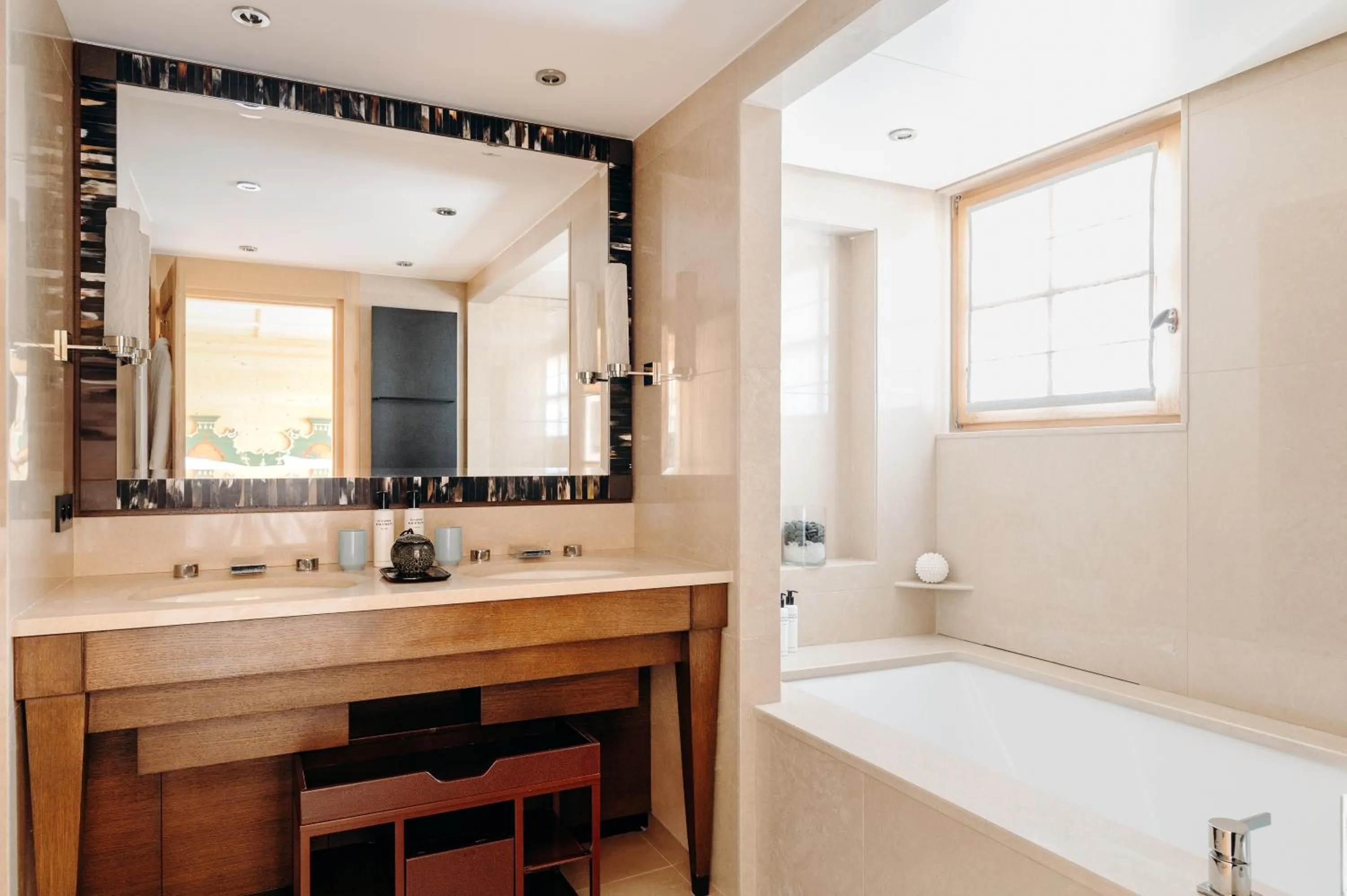 Bathroom in Les Chalets du Mont d'Arbois & Spa, Megève