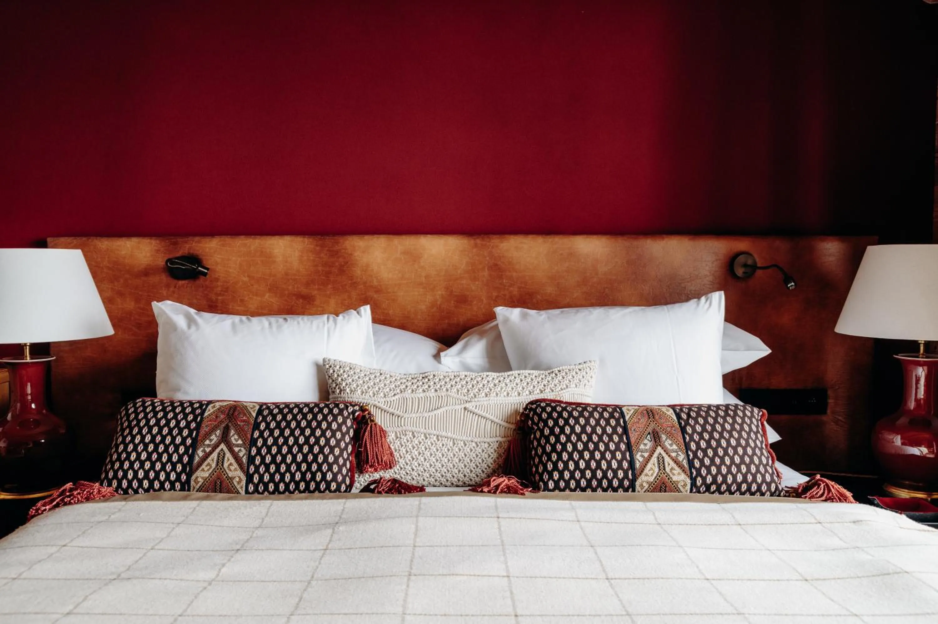 Bed in Les Chalets du Mont d'Arbois & Spa, Megève