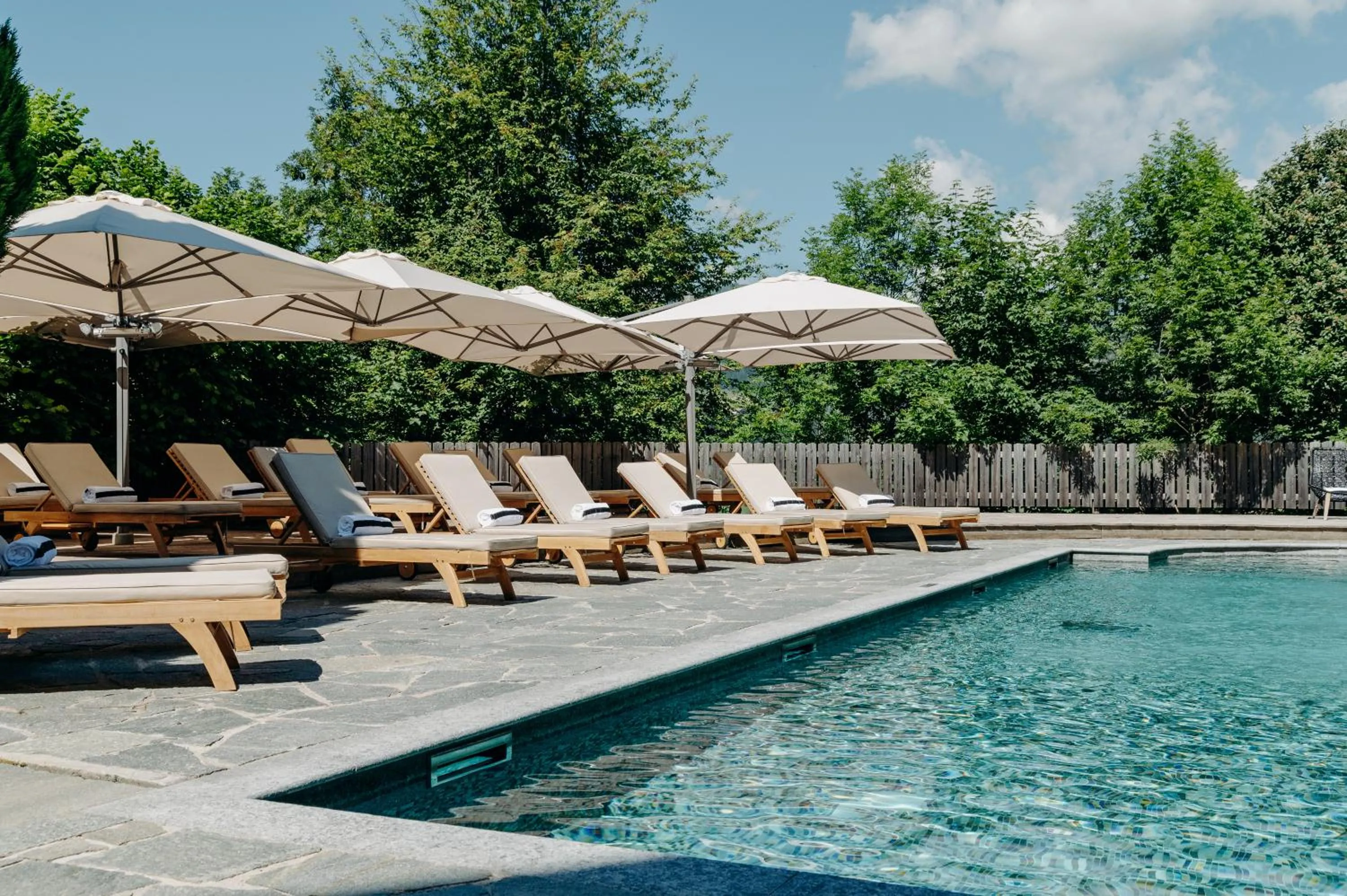 Swimming pool in Les Chalets du Mont d'Arbois & Spa, Megève
