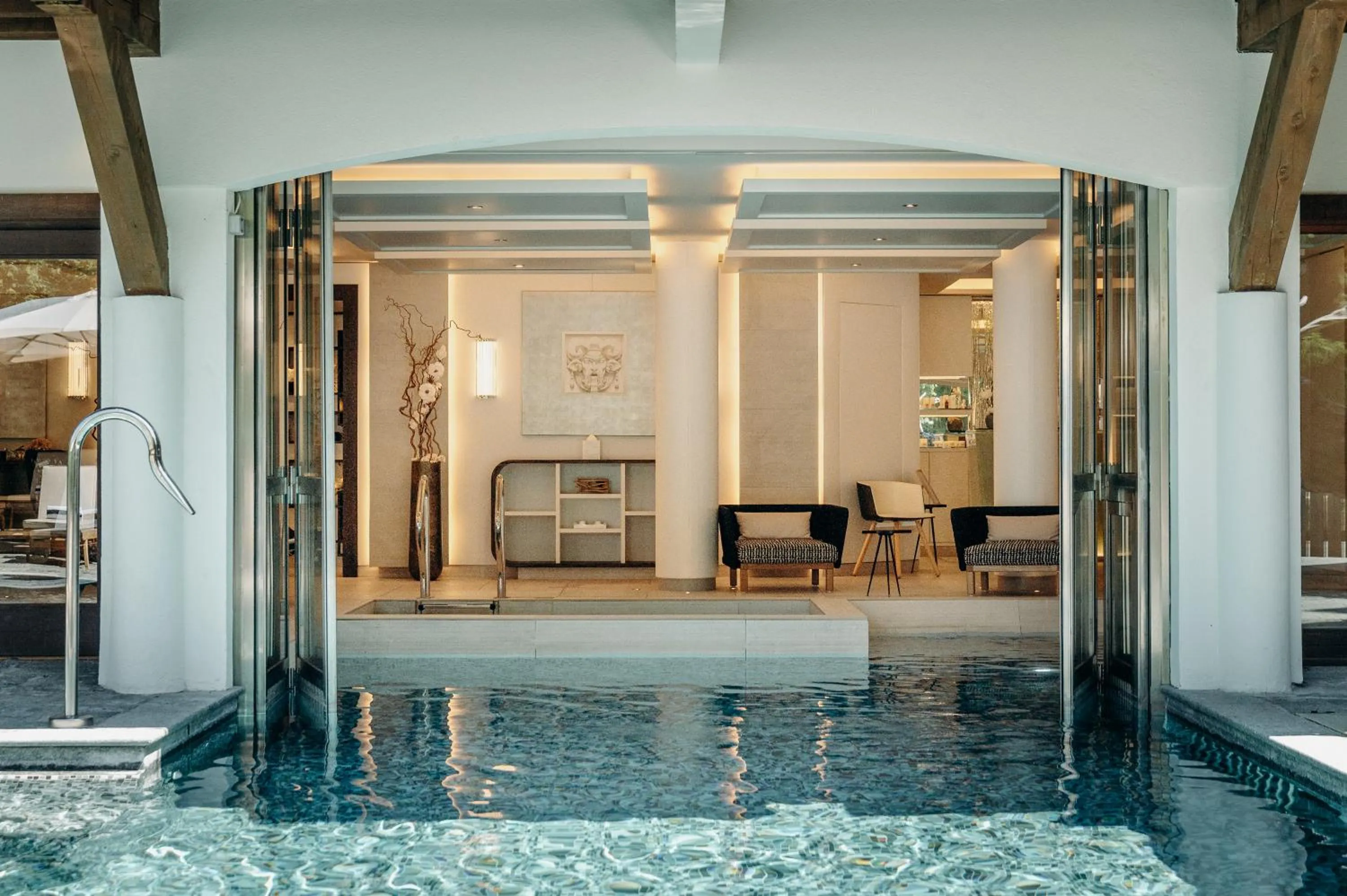 Swimming pool in Les Chalets du Mont d'Arbois & Spa, Megève