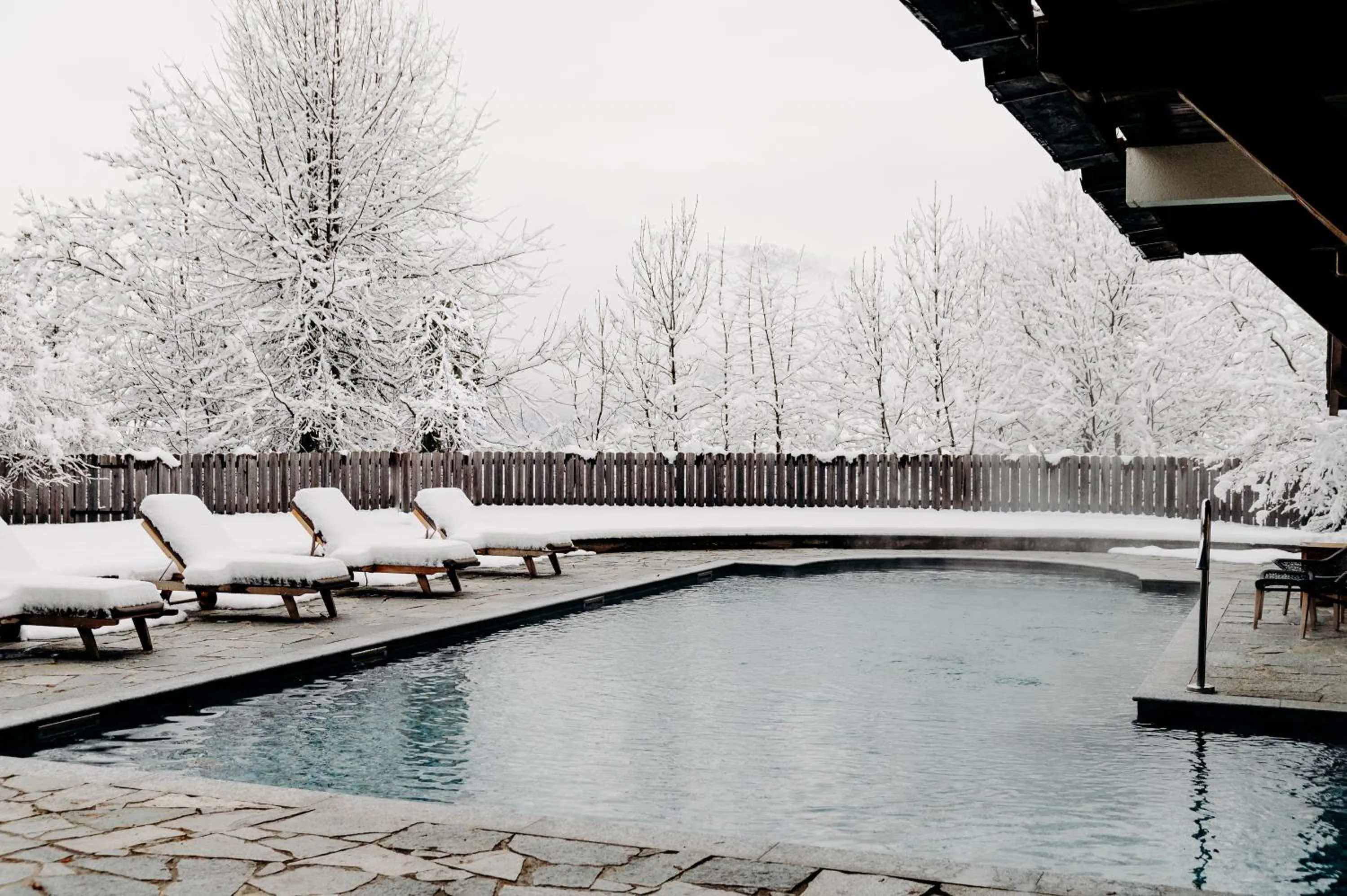 Swimming pool in Les Chalets du Mont d'Arbois & Spa, Megève