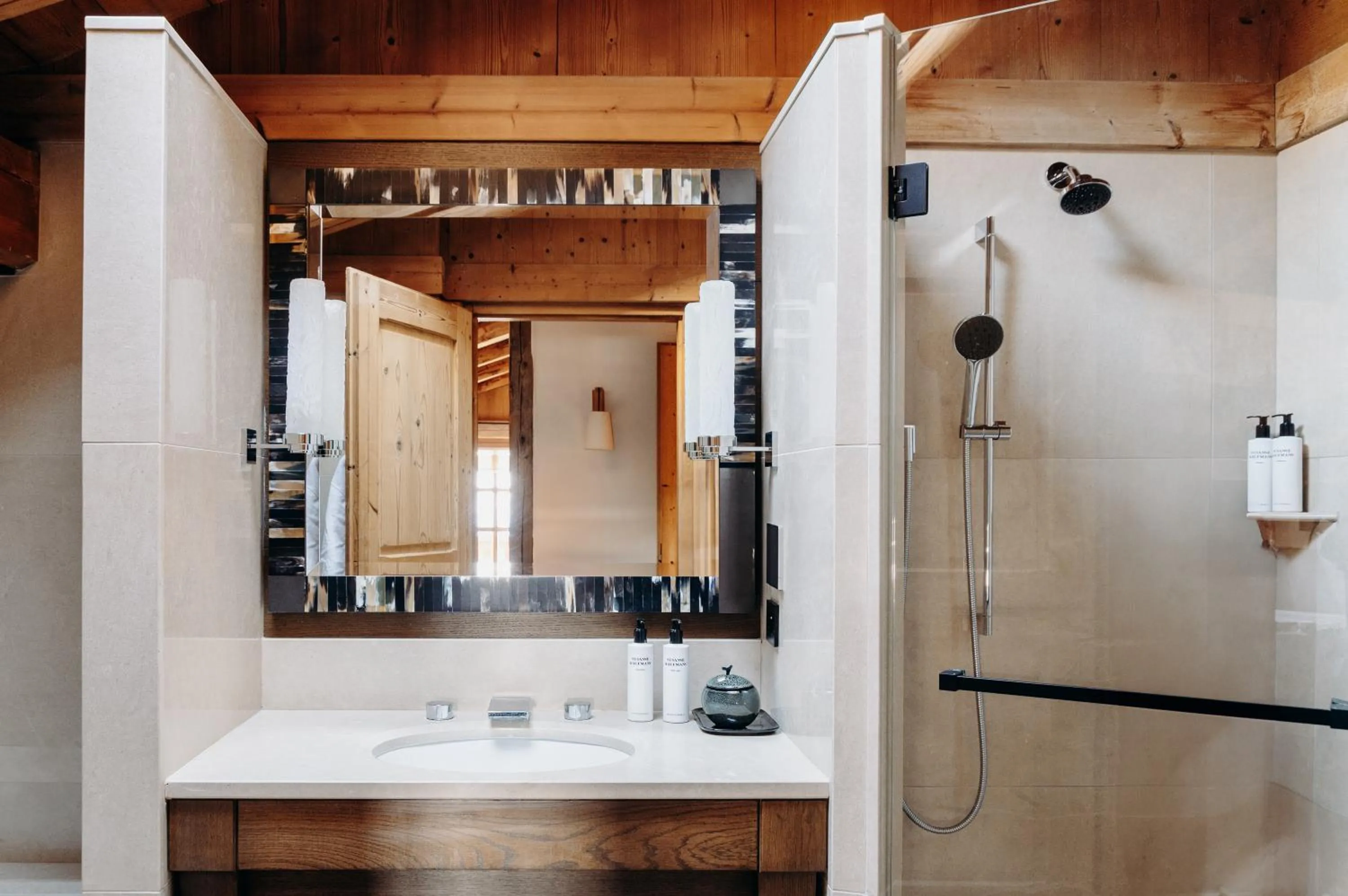 Bathroom in Les Chalets du Mont d'Arbois & Spa, Megève