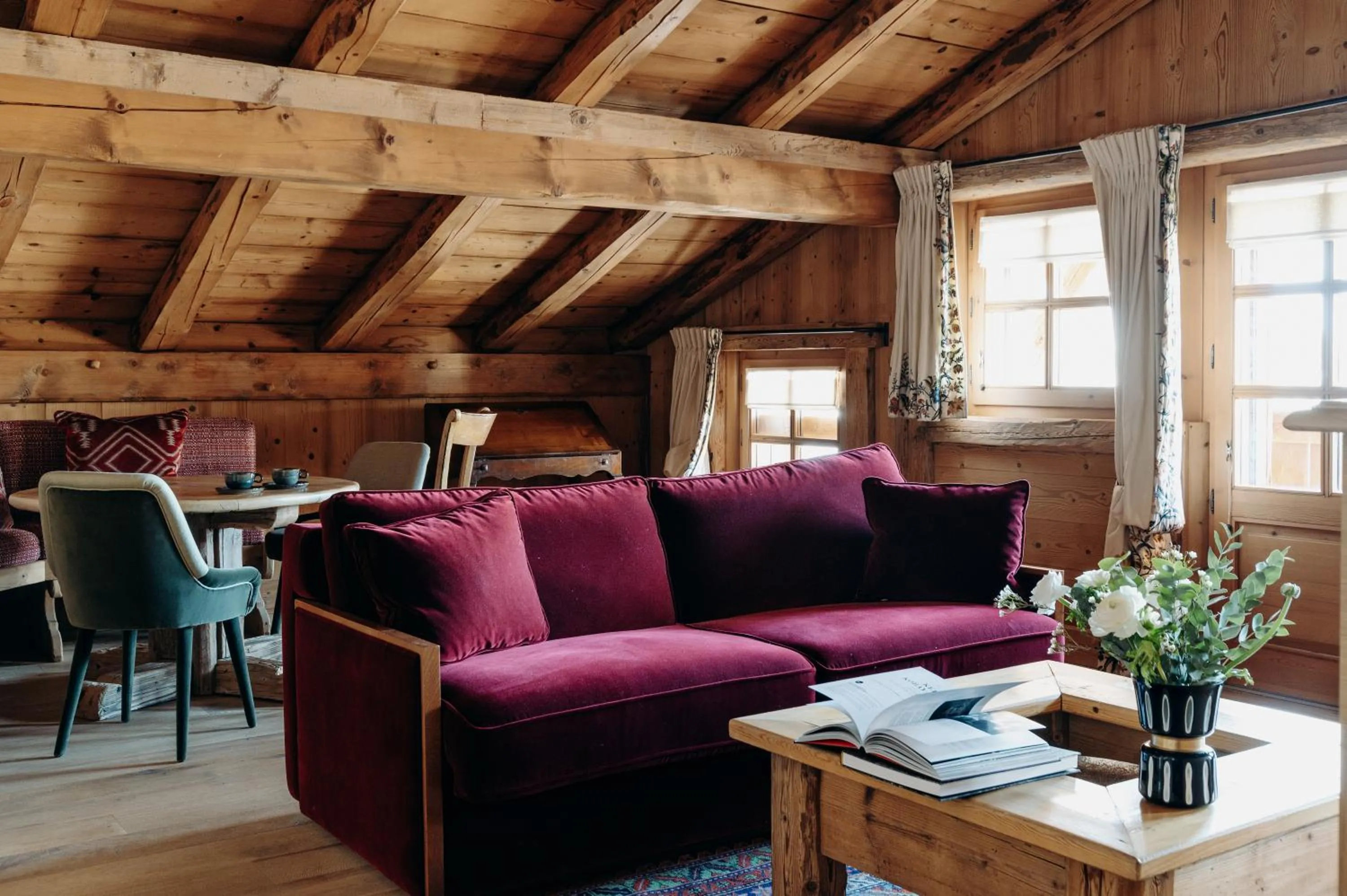 Seating area in Les Chalets du Mont d'Arbois & Spa, Megève