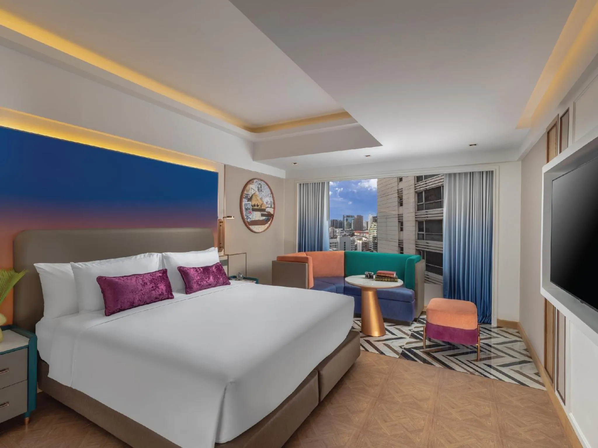 Bed in Pipa Hotel Bangkok Sukhumvit 11