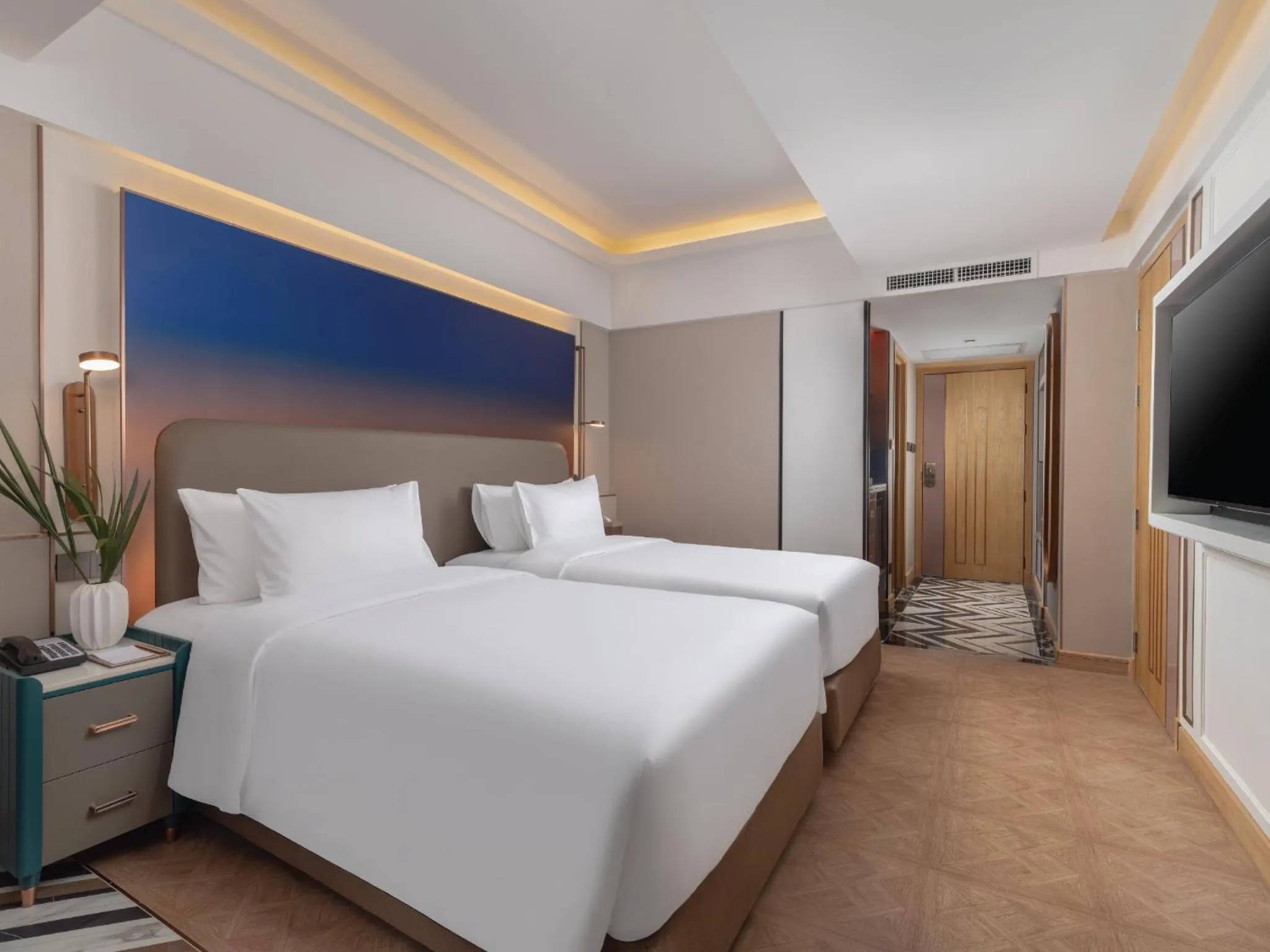 Bed in Pipa Hotel Bangkok Sukhumvit 11