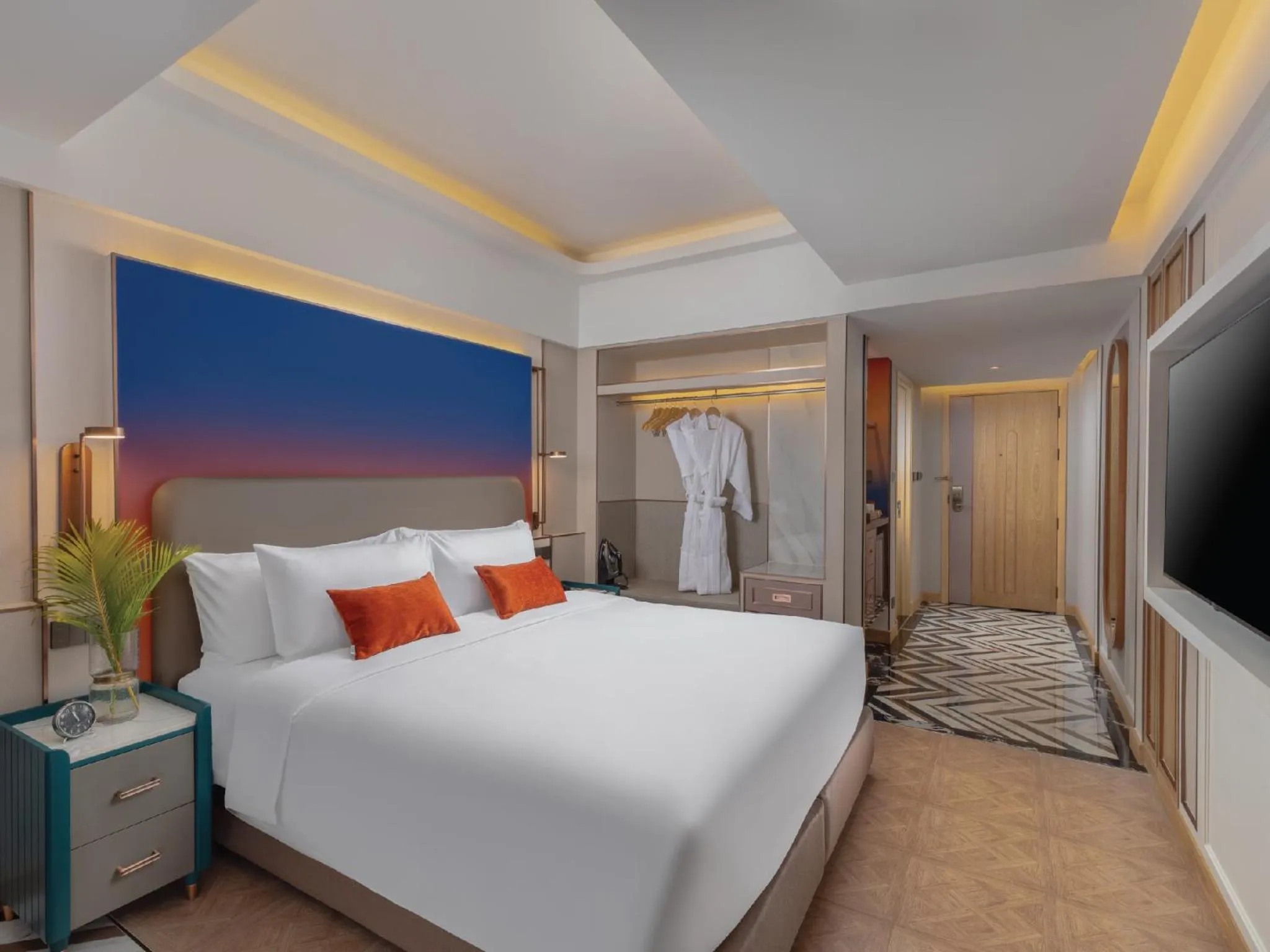 Bed in Pipa Hotel Bangkok Sukhumvit 11