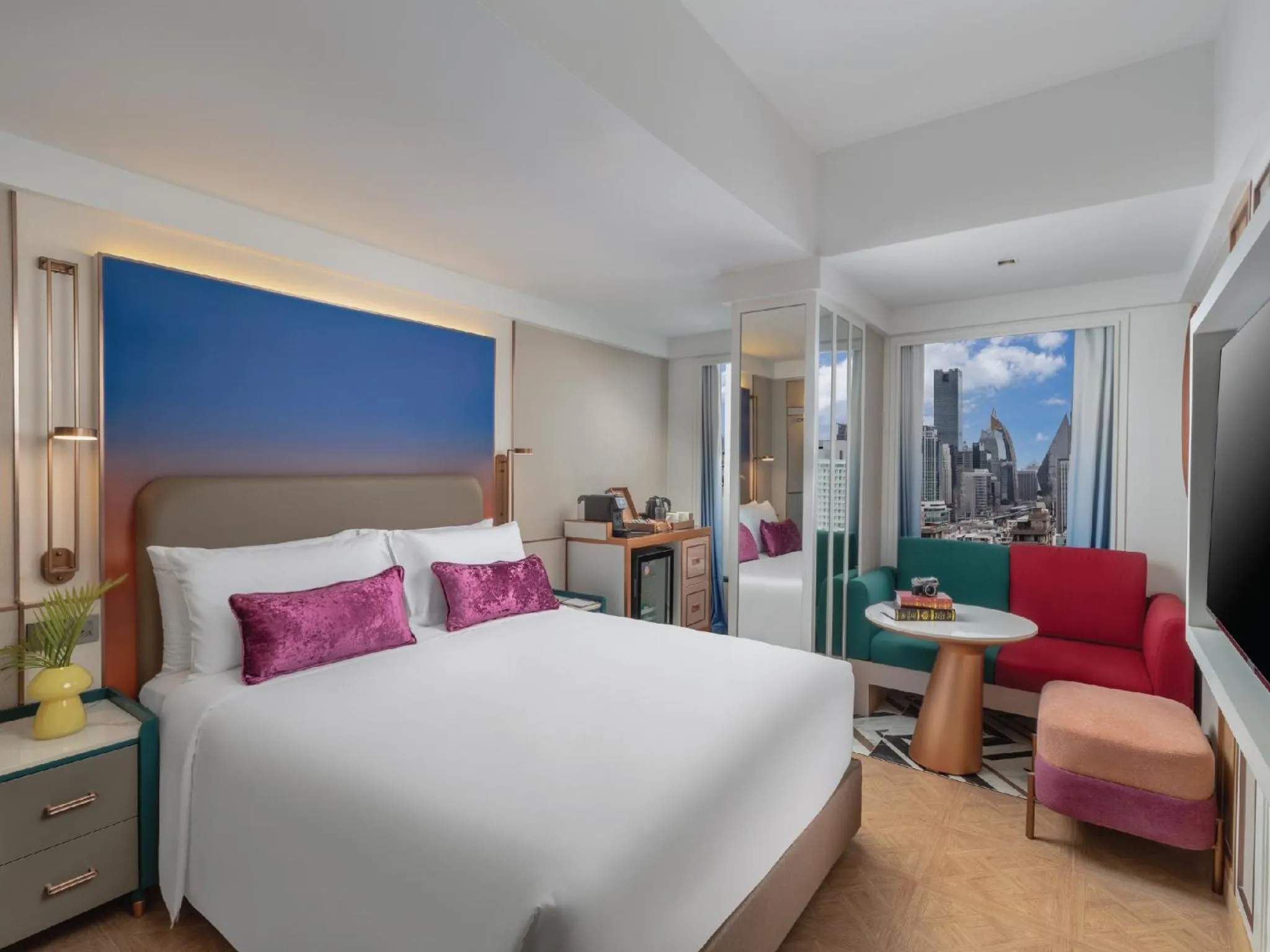 Bed in Pipa Hotel Bangkok Sukhumvit 11