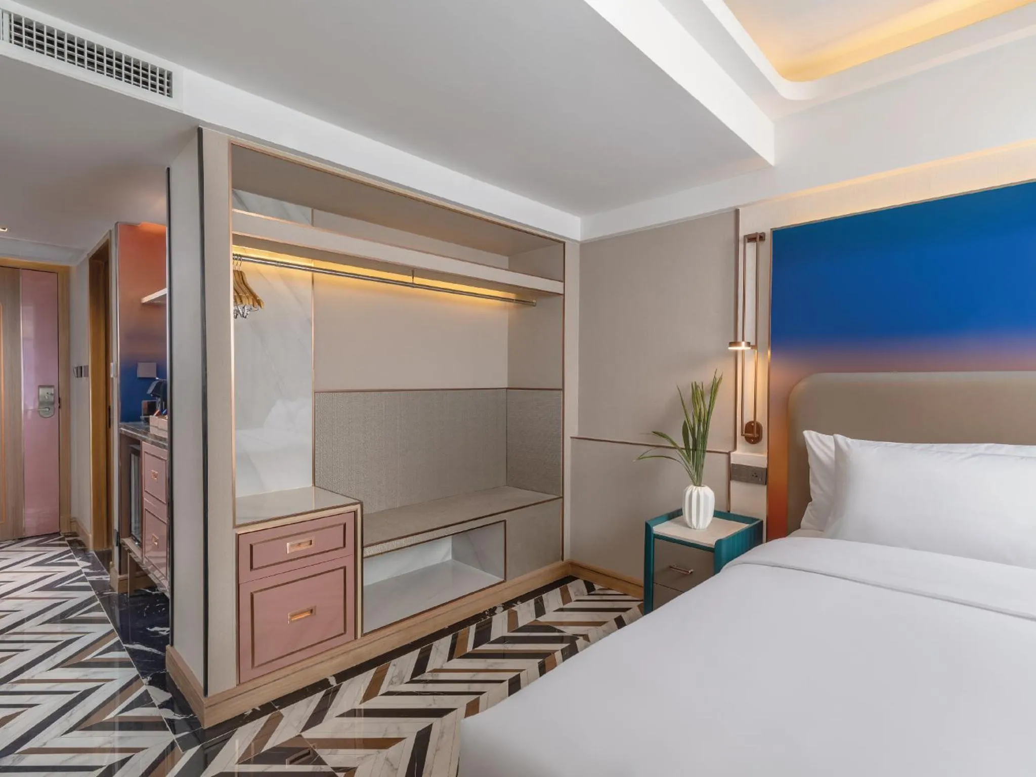 Bed in Pipa Hotel Bangkok Sukhumvit 11