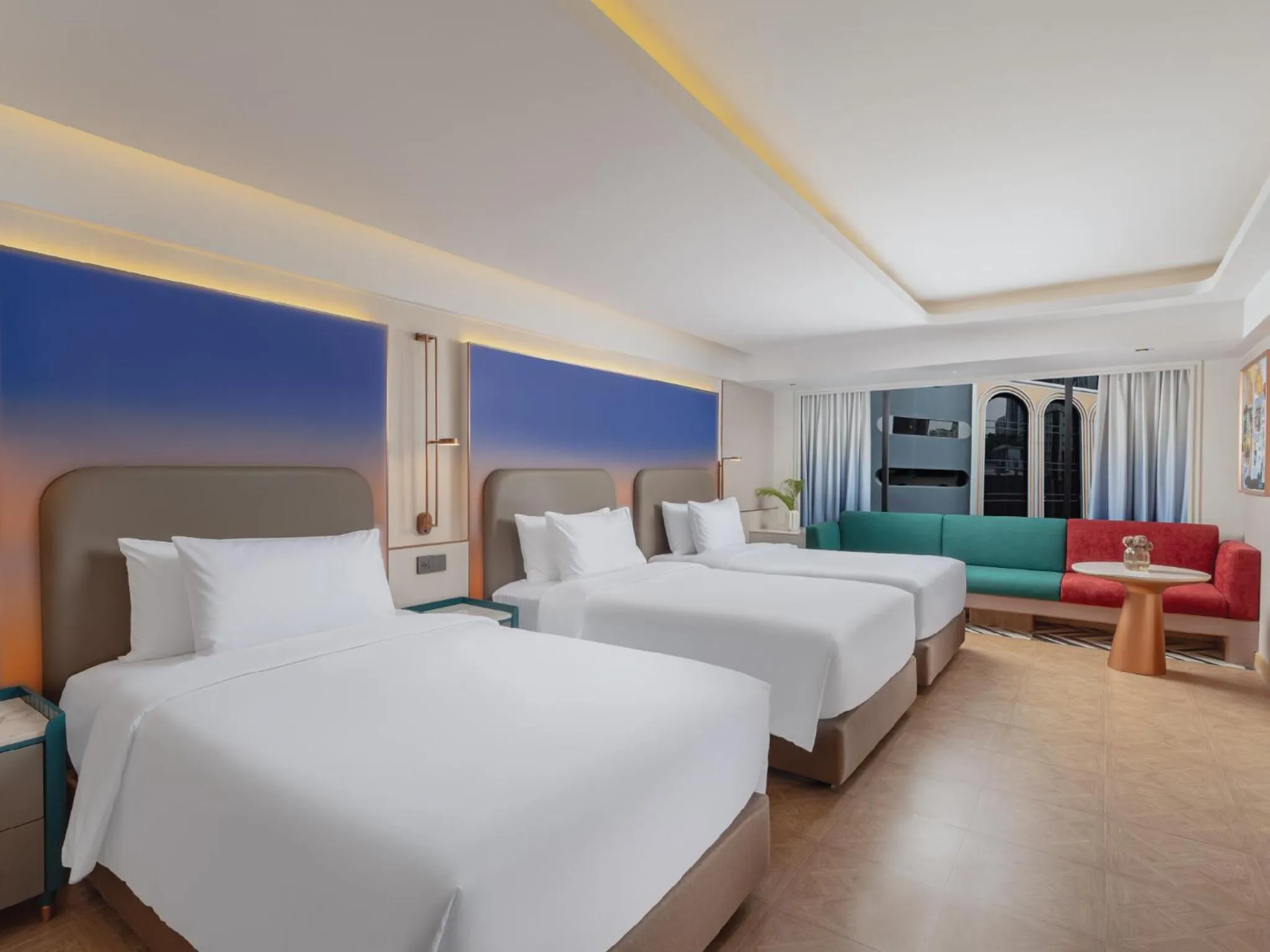 Bed in Pipa Hotel Bangkok Sukhumvit 11