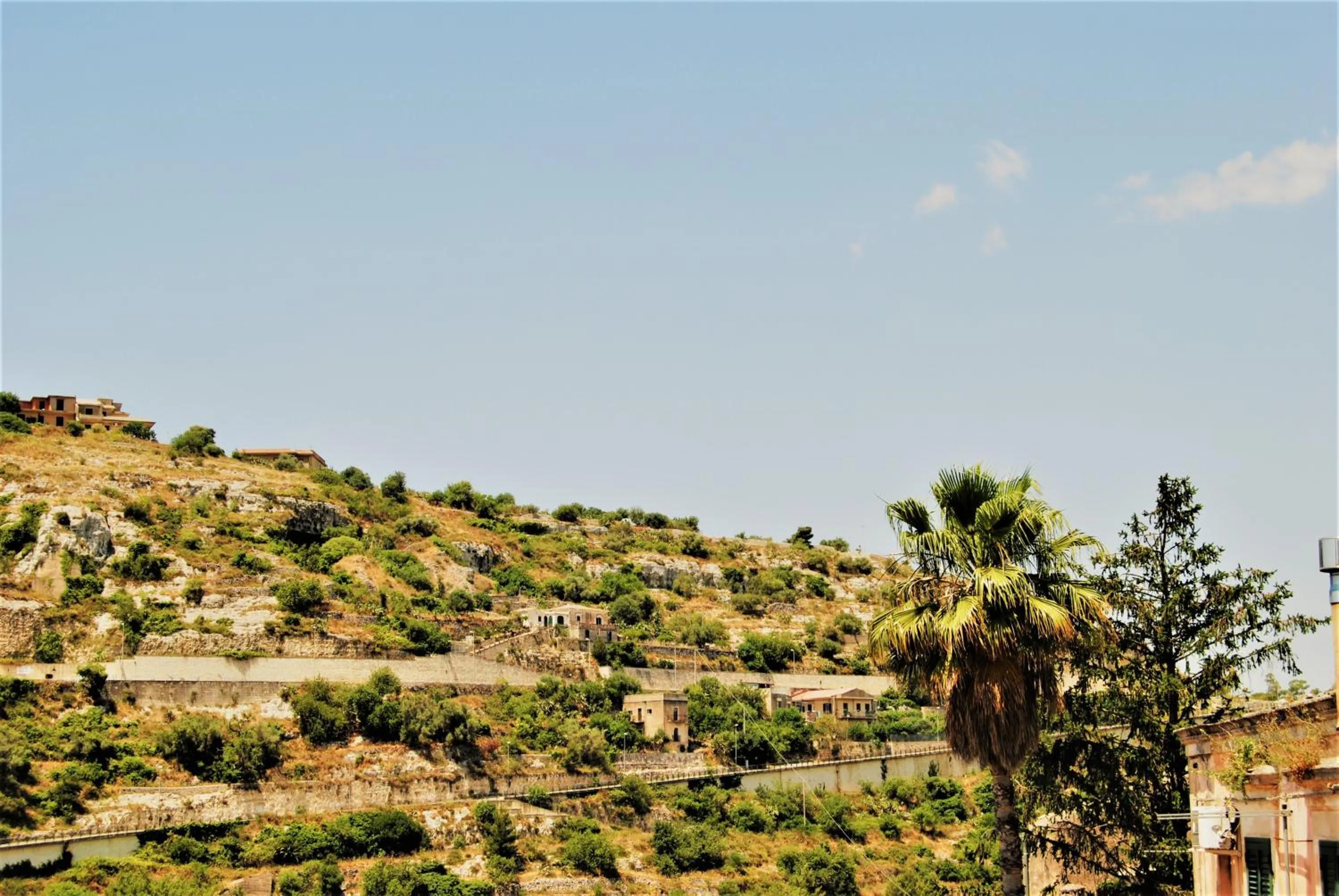 Mountain view in Baroque Modica
