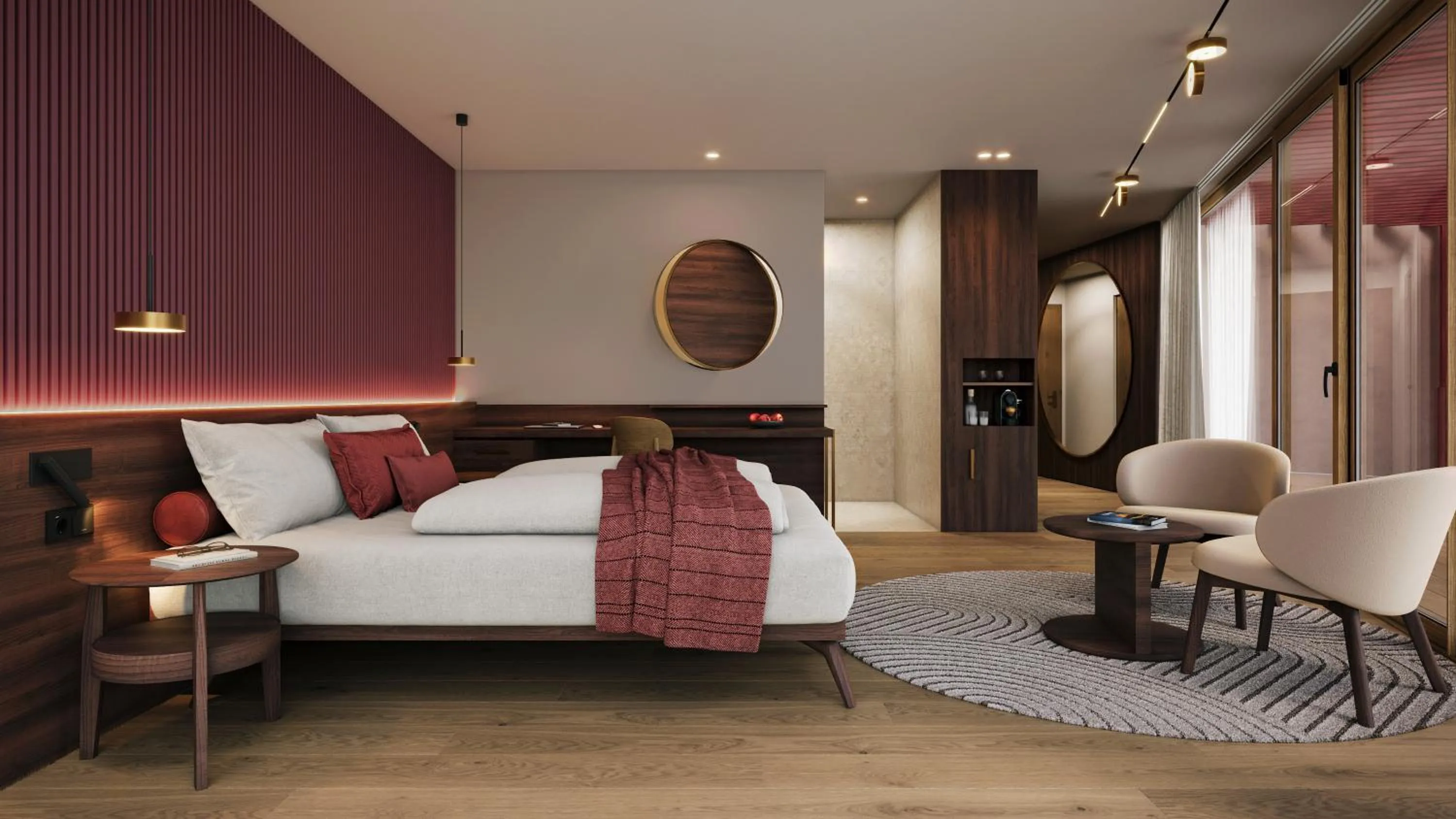 Bed in The Oswald Grand Hotel