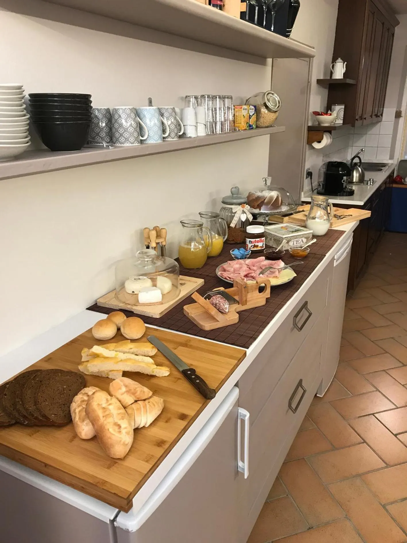 Continental breakfast in Casa Soave B&B
