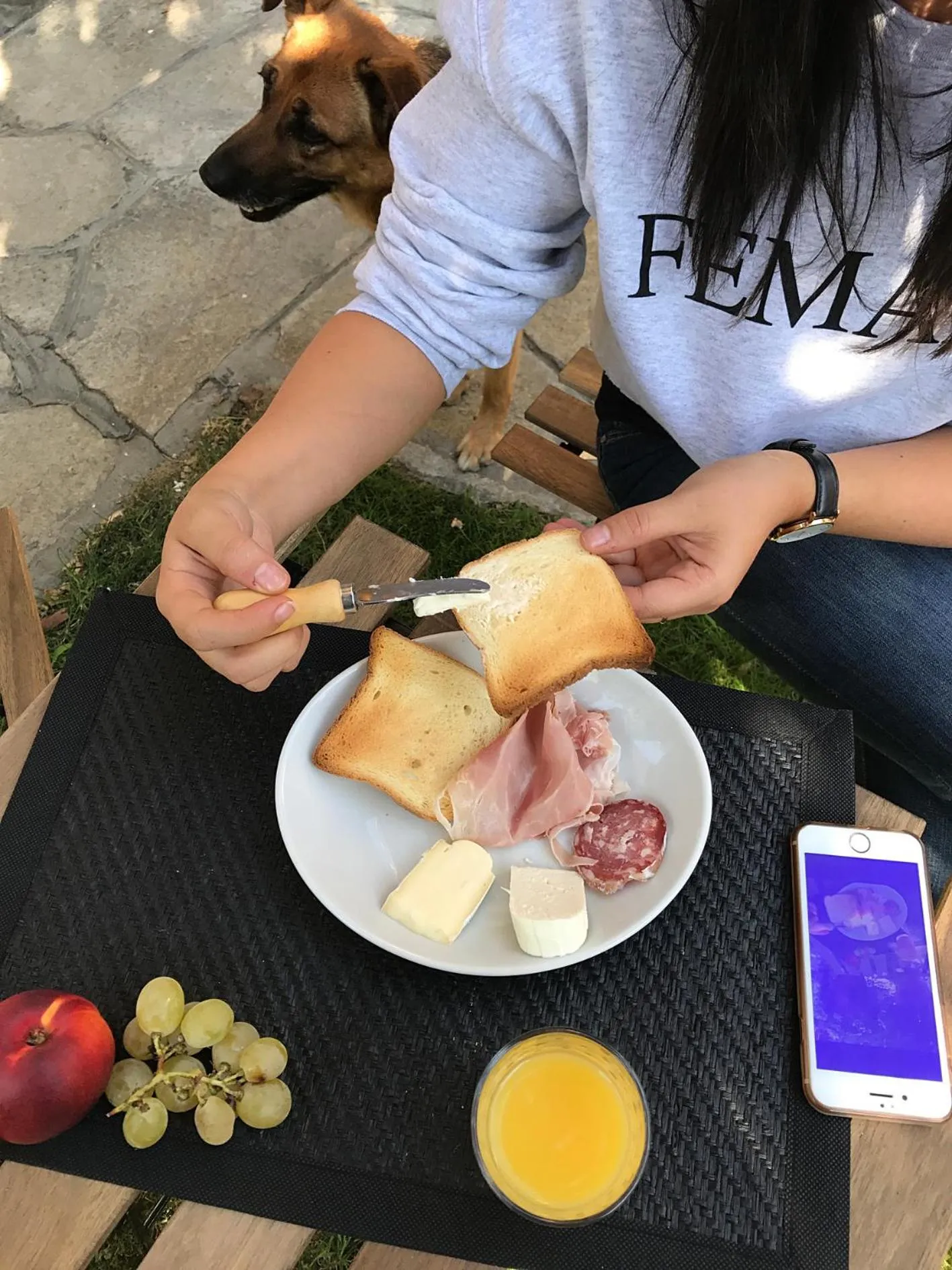 Continental breakfast in Casa Soave B&B