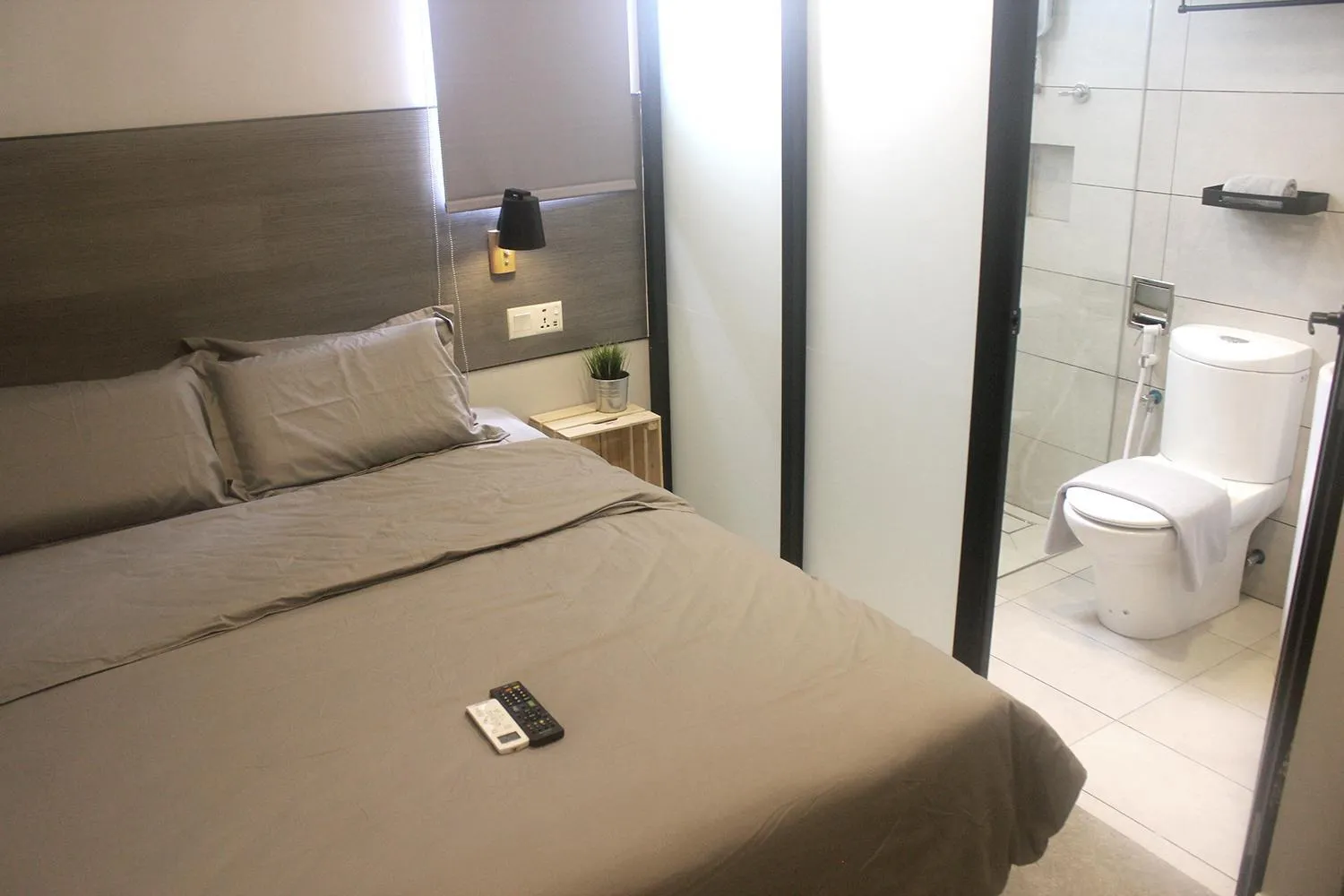 Bed in Vertilex Hotel