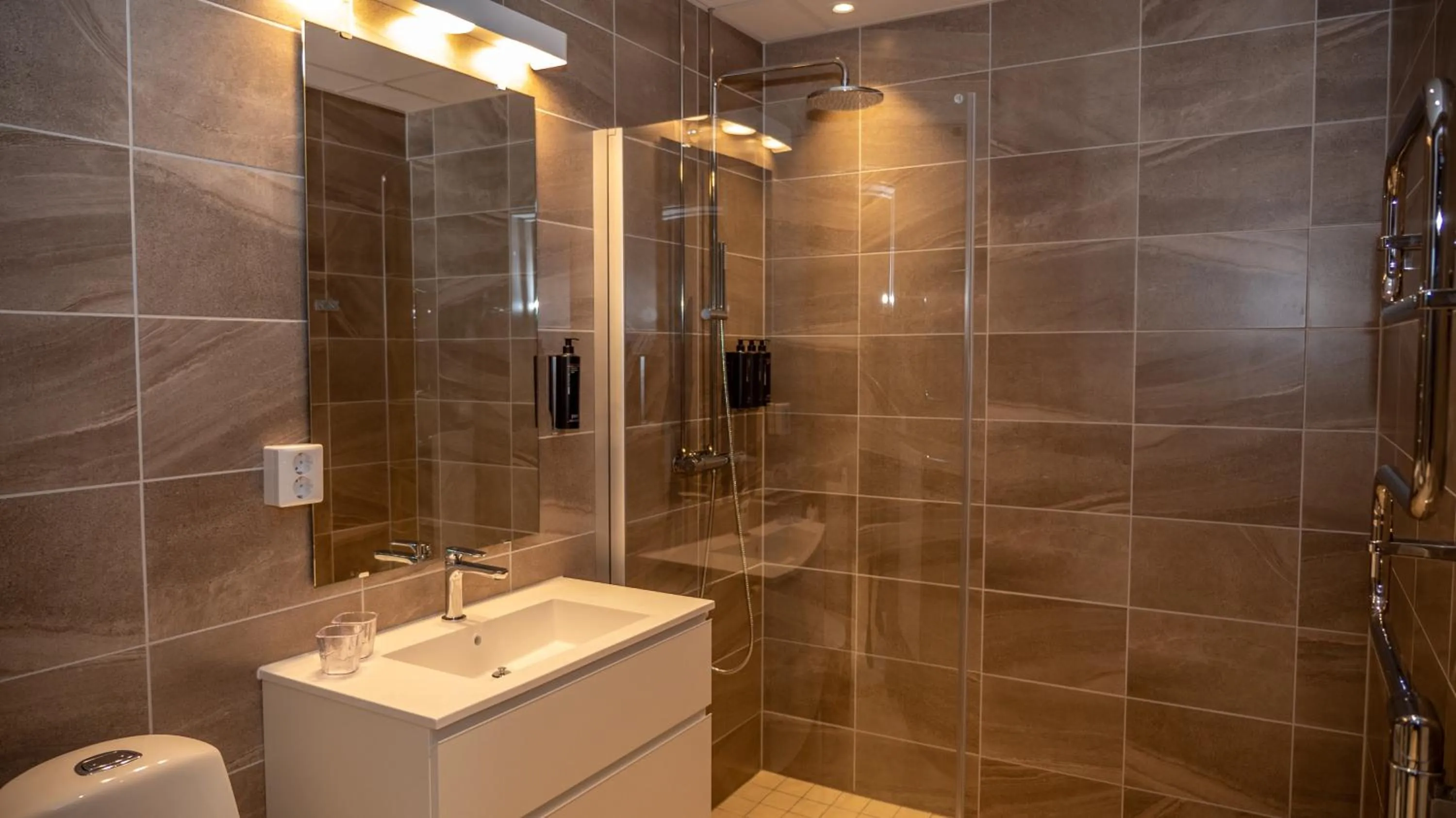 Shower in Hotell Klövsjöfjäll