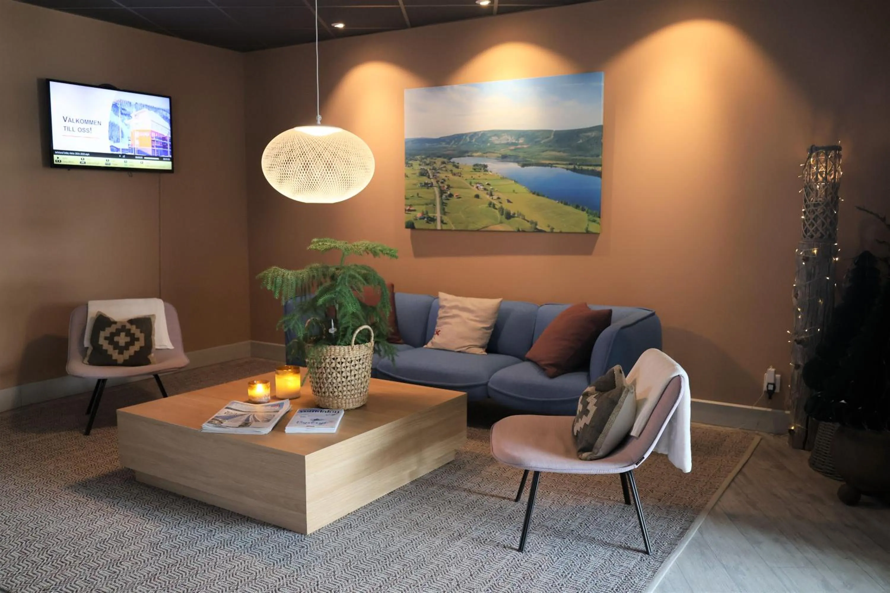 Lobby or reception in Hotell Klövsjöfjäll