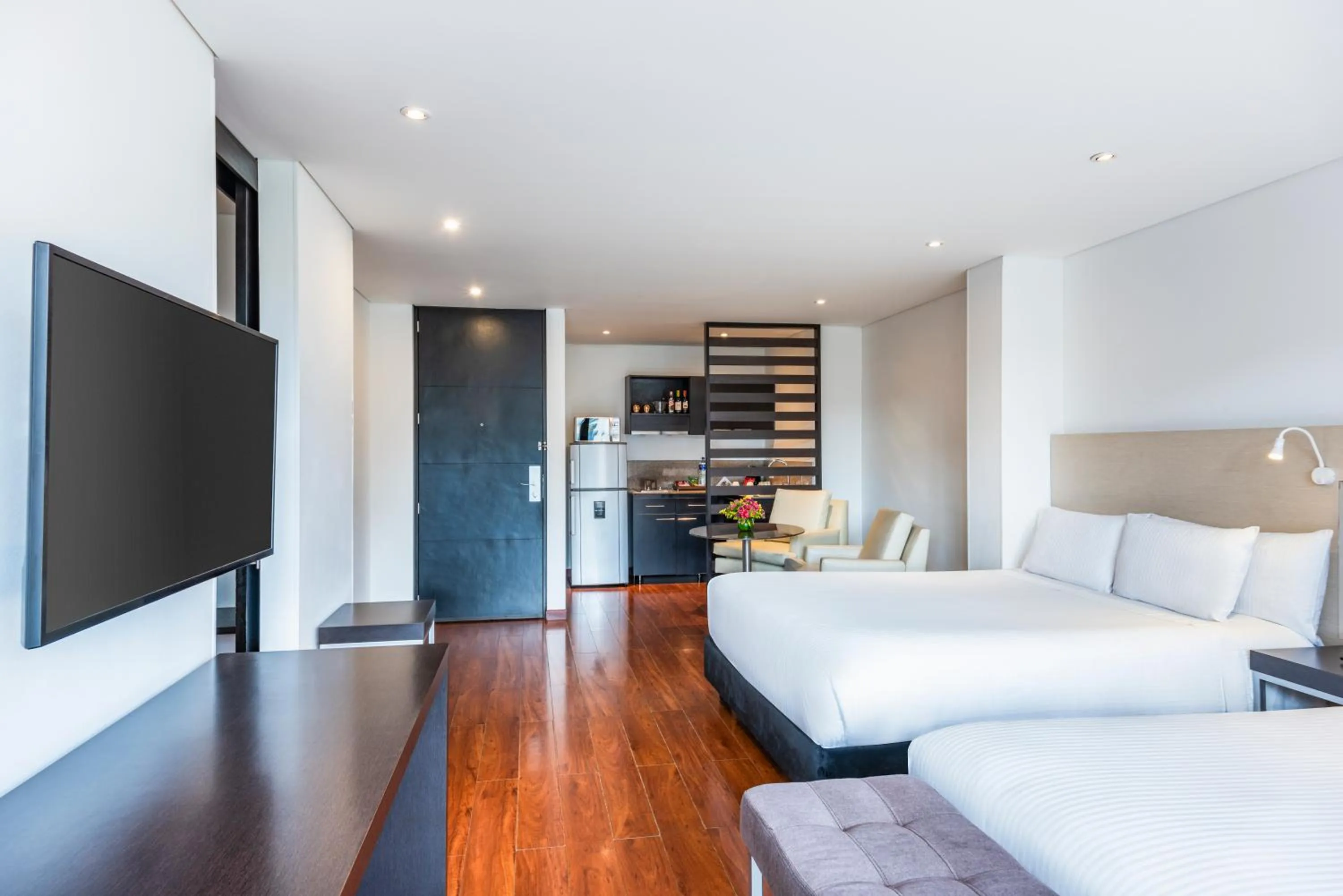 Kitchen or kitchenette in Hotel Jazz Apartments