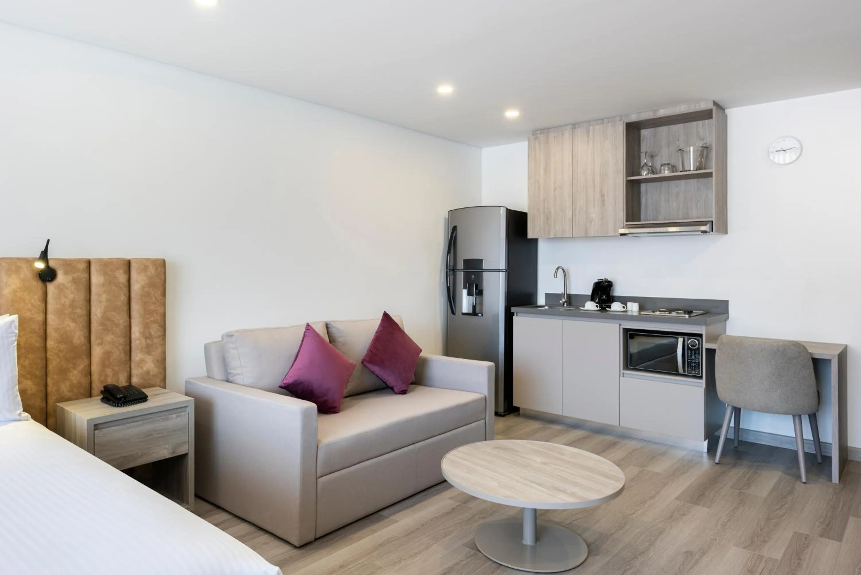 Kitchen or kitchenette in Hotel Jazz Apartments