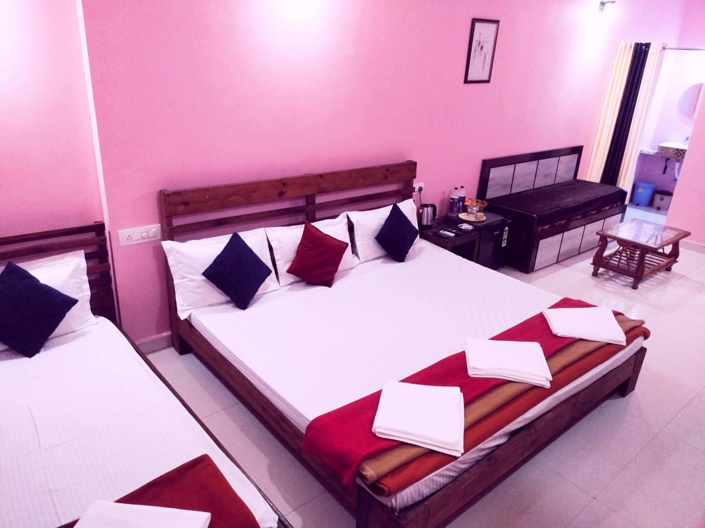 Bed in Samant Beach Resort