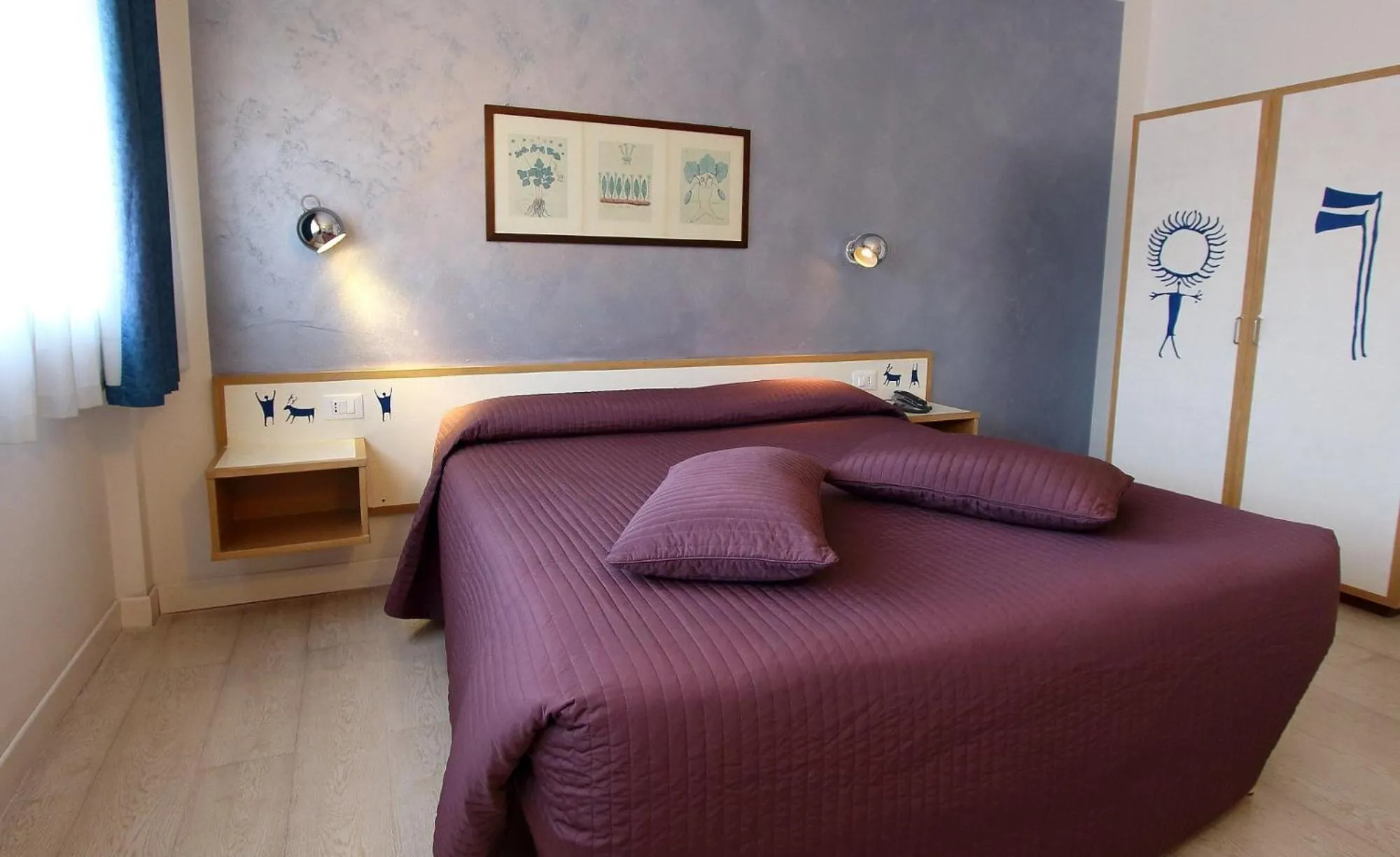 Bedroom, Bed in Hotel Giardino