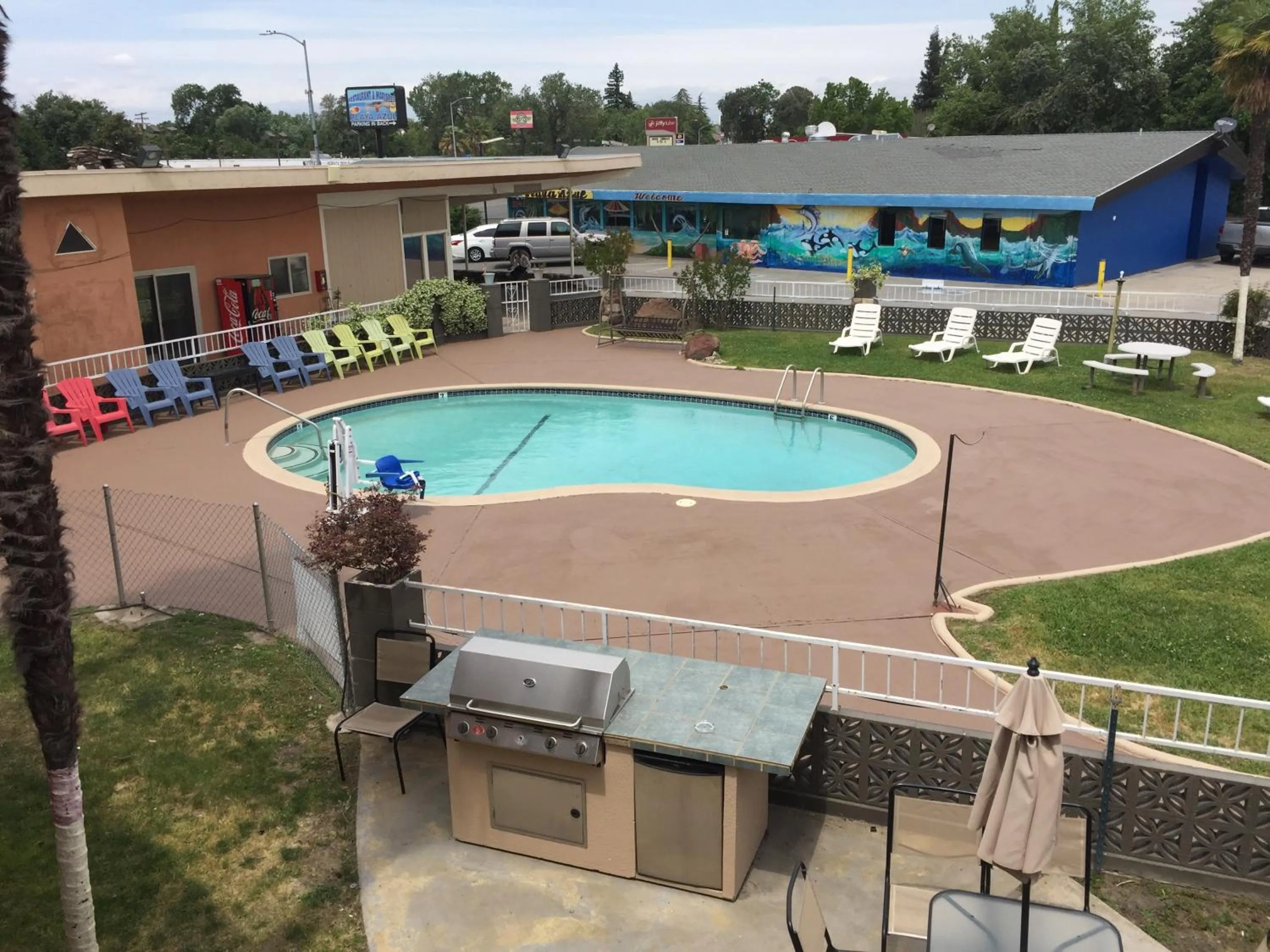 Swimming pool, Pool View in Americas Best Value Inn Red Bluff