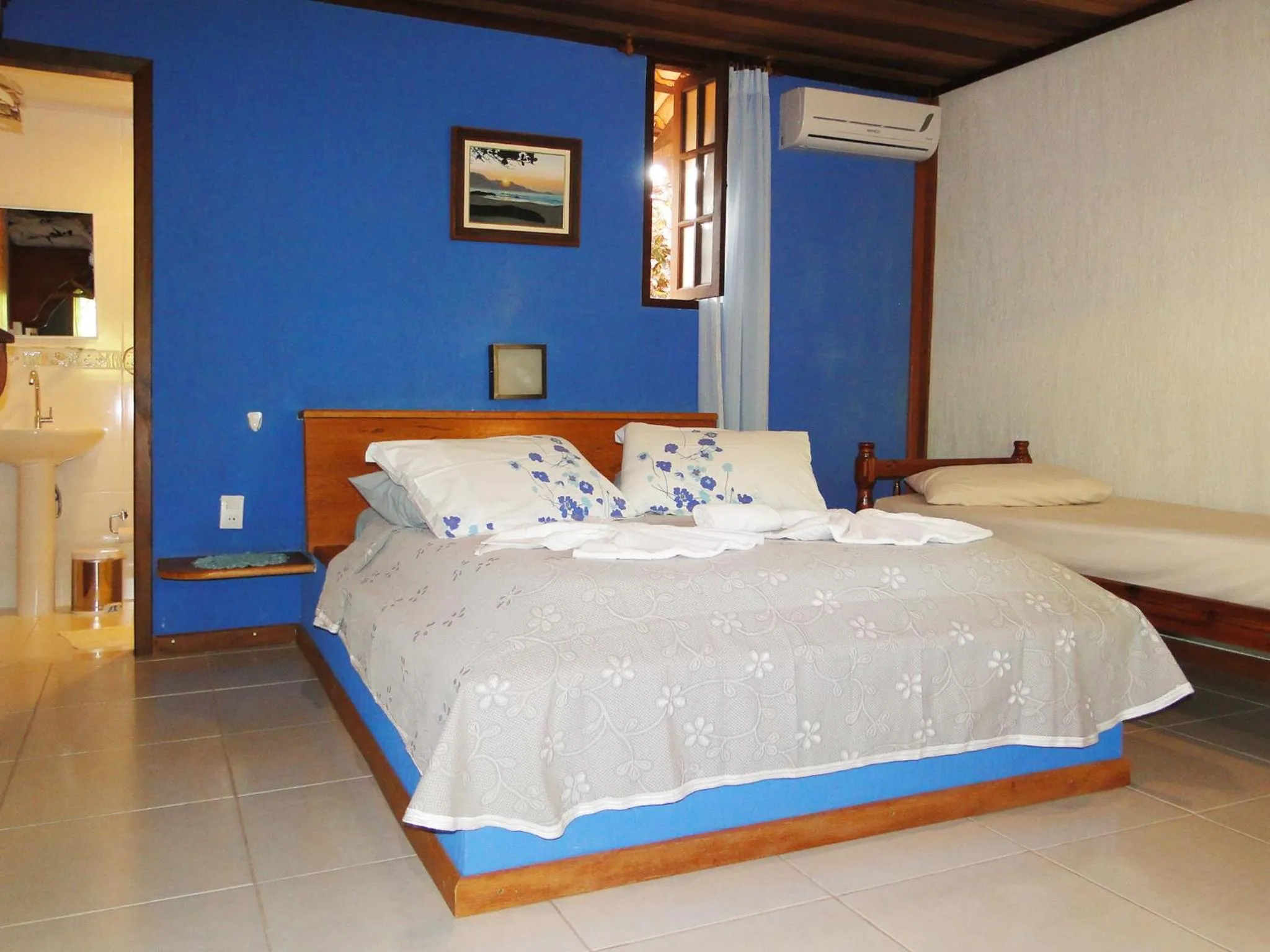 Bed in Pousada Caúca