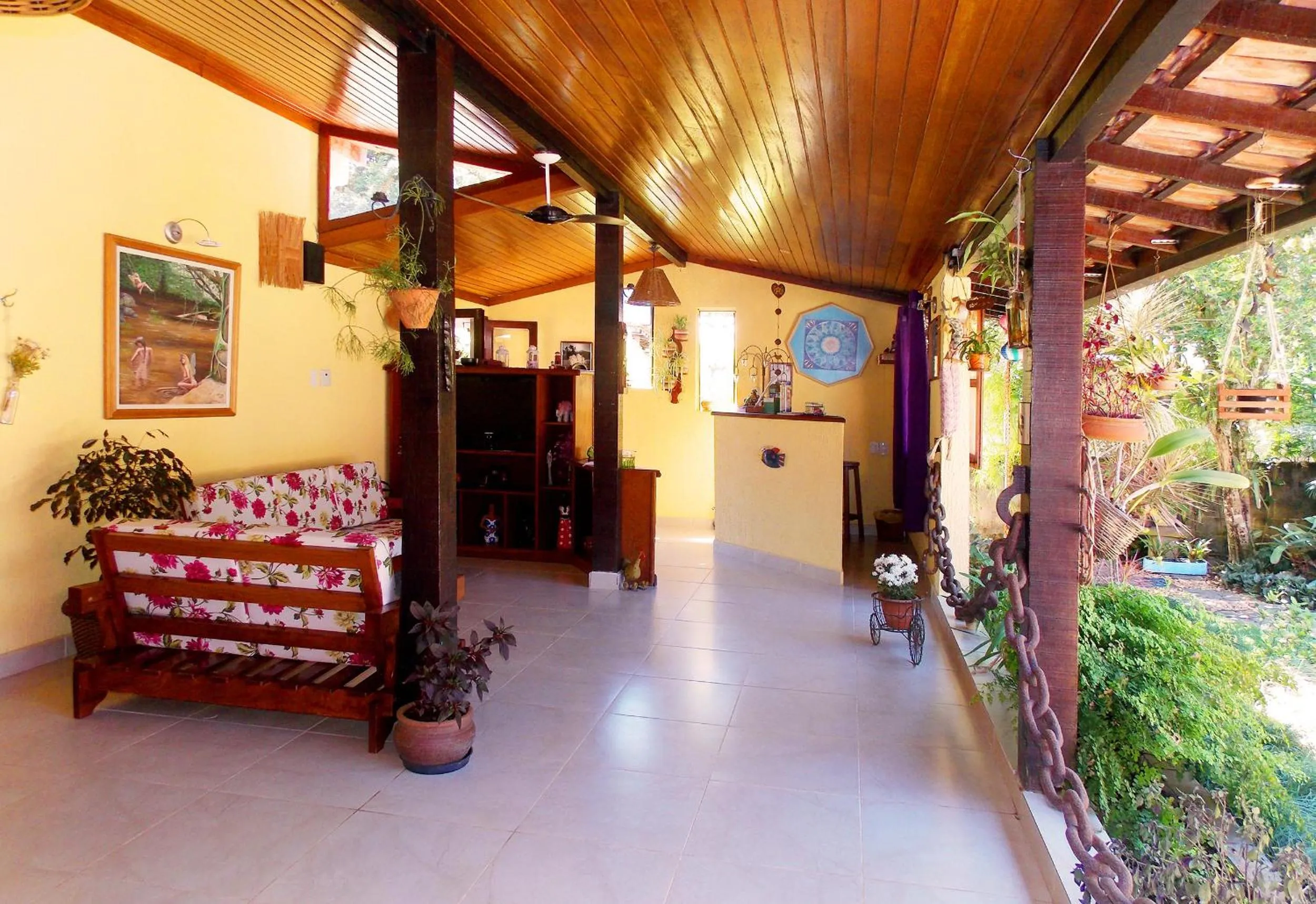 Lobby or reception in Pousada Caúca