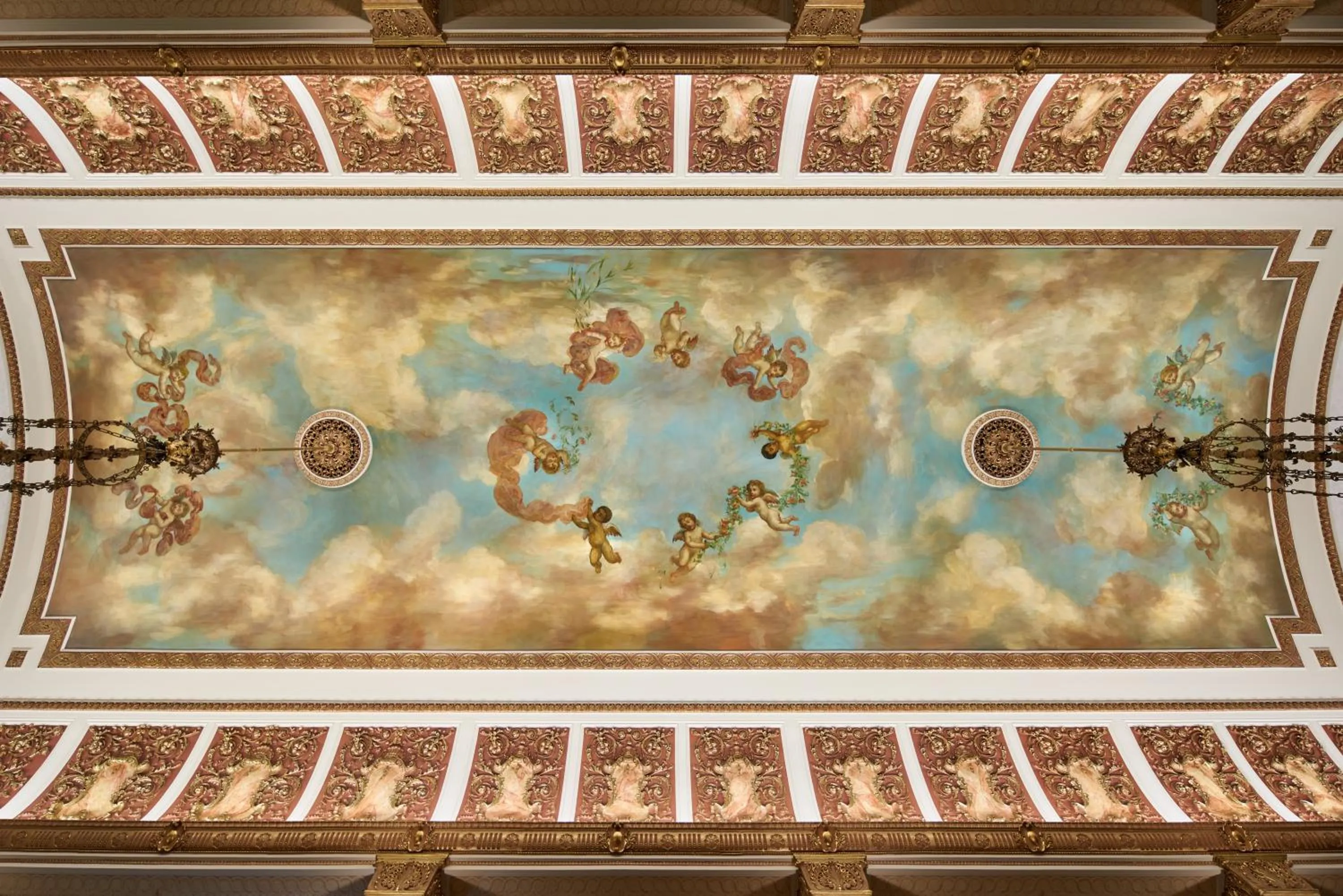 Lobby or reception in The Pfister Hotel