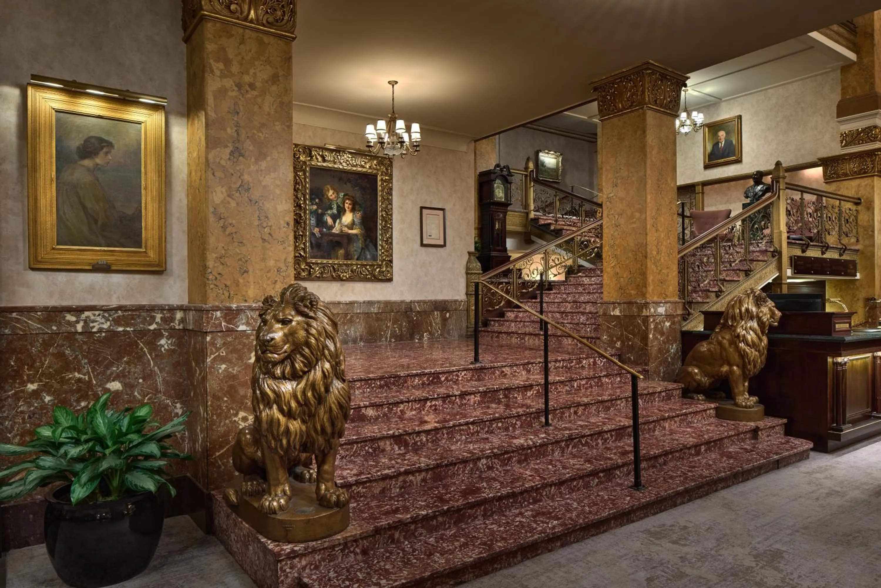Lobby or reception in The Pfister Hotel