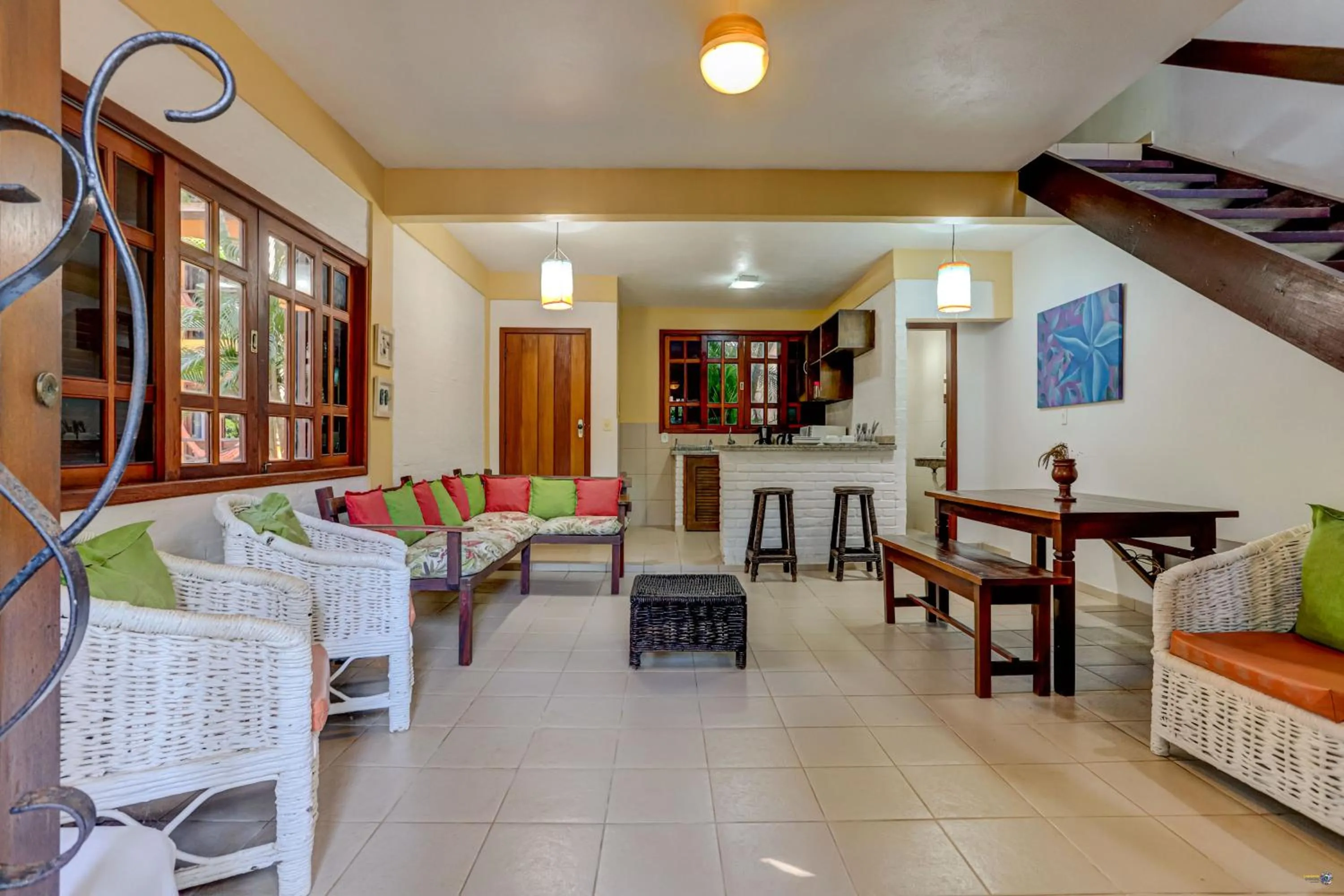 Kitchen or kitchenette in Pousada Villa N'kara