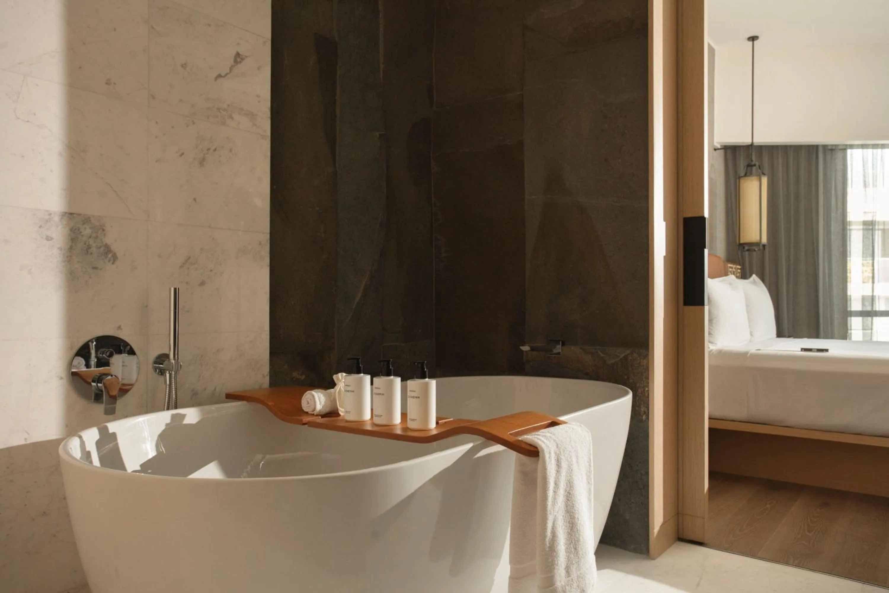 Bathroom, Bed in JW Marriott Hotel Lima