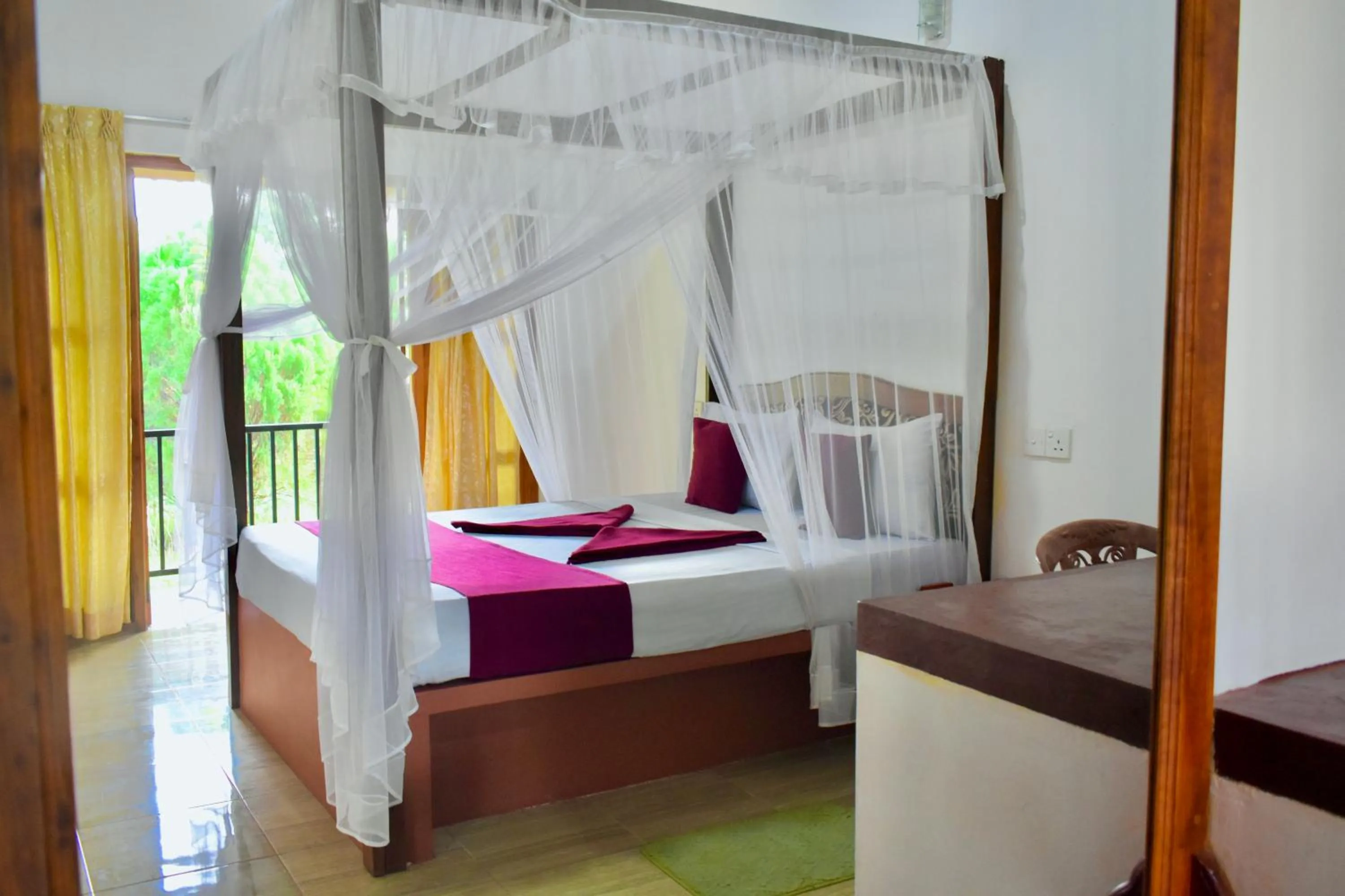 Bed in Green Hut Nature Resort