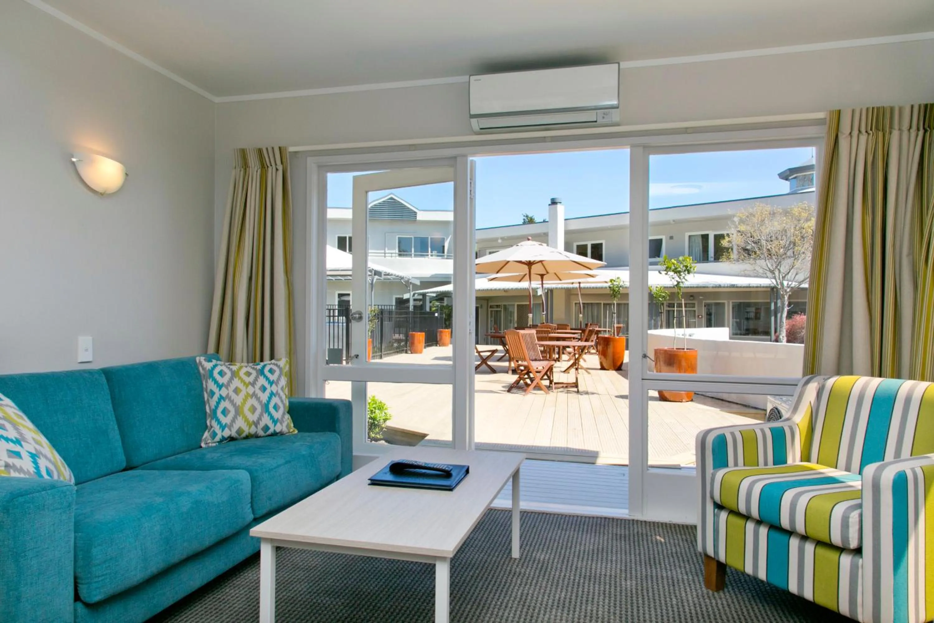 Living room in Anchorage Resort Taupo NZ