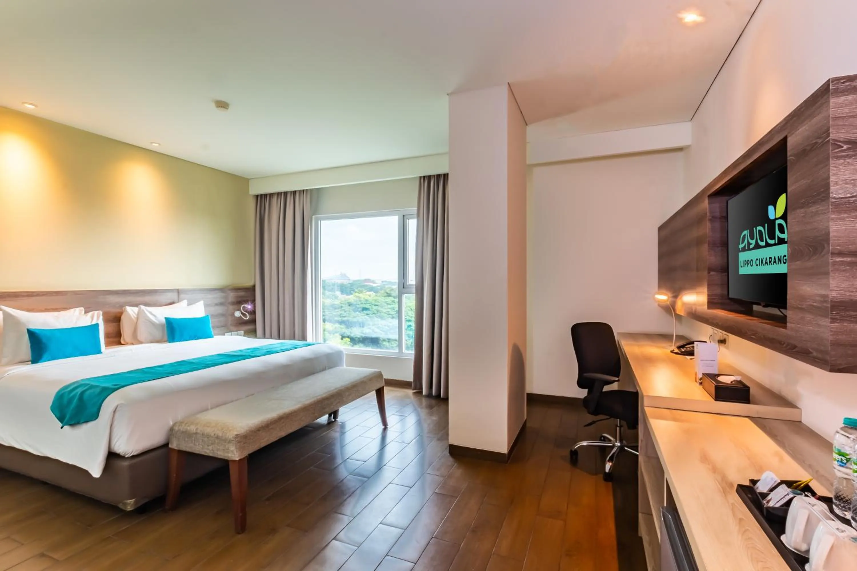 Bedroom, Bed in Hotel AYOLA Lippo Cikarang