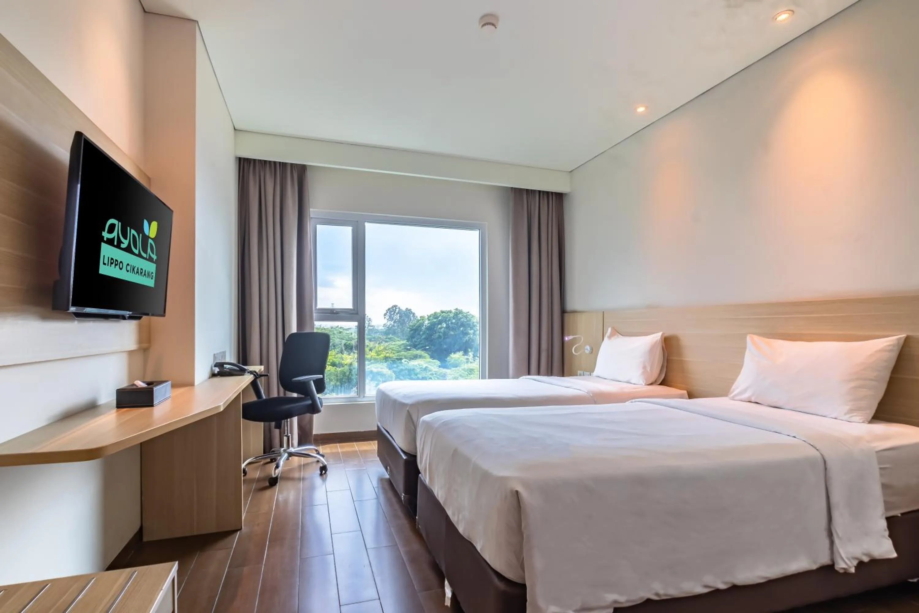 Bedroom, Bed in Hotel AYOLA Lippo Cikarang