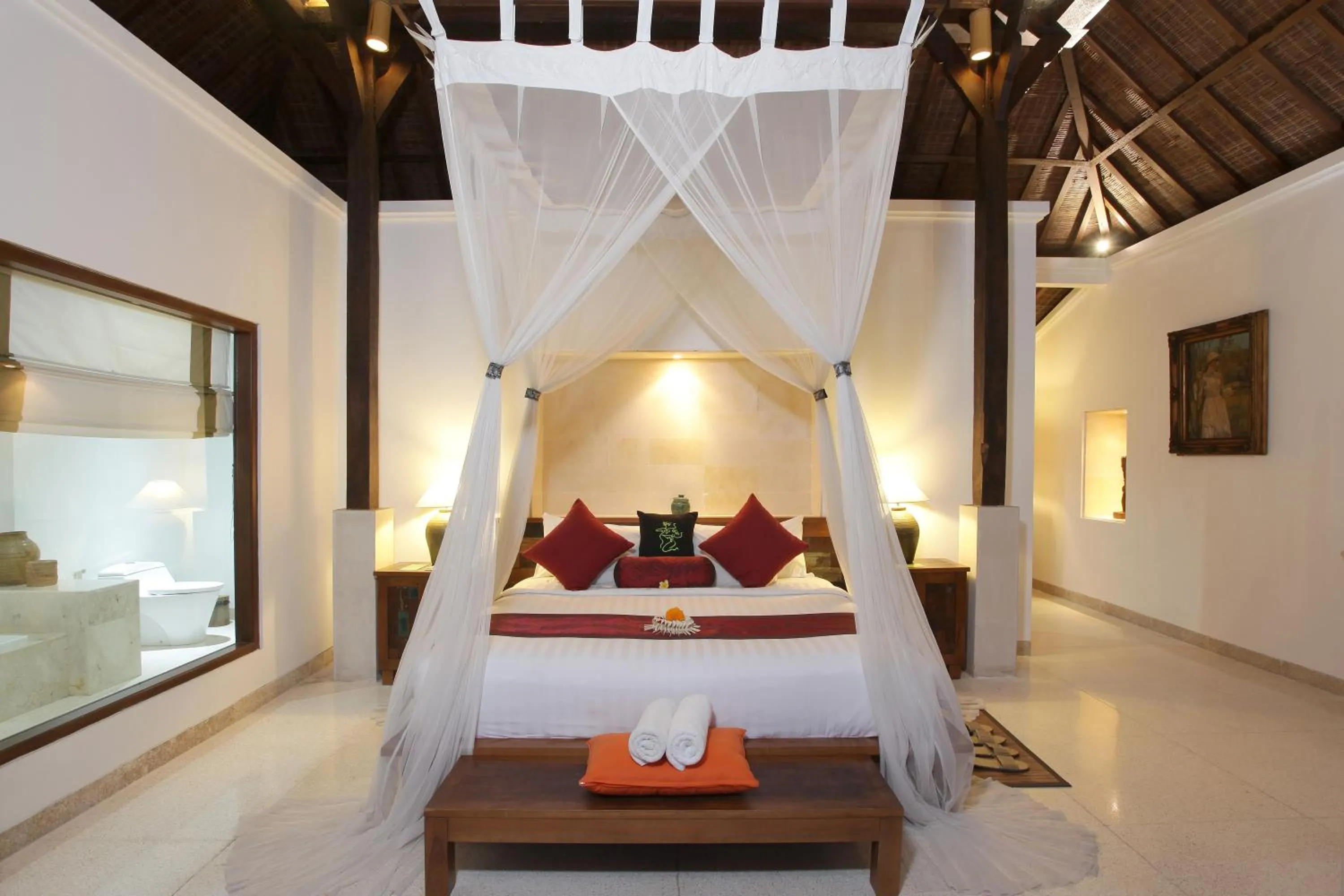Bed in Alam Ubud Culture Villas And Residences